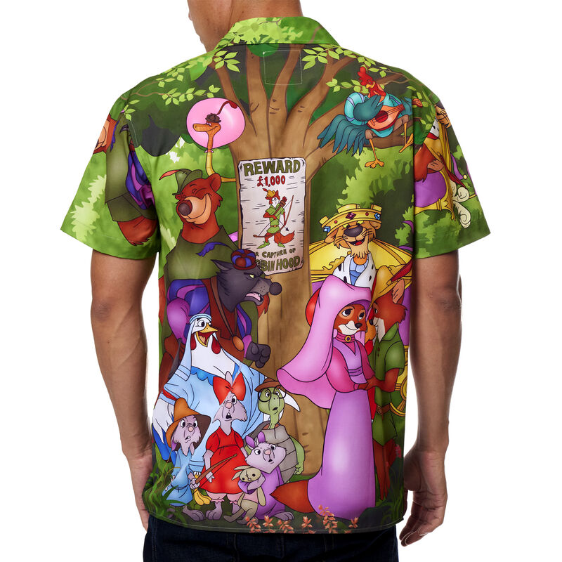 Robin Hood Wanted Poster Unisex Camp Shirt