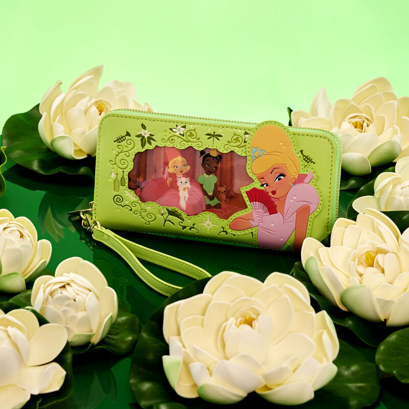 The Princess and the Frog Princess Series Lenticular Zip Around Wristlet Wallet