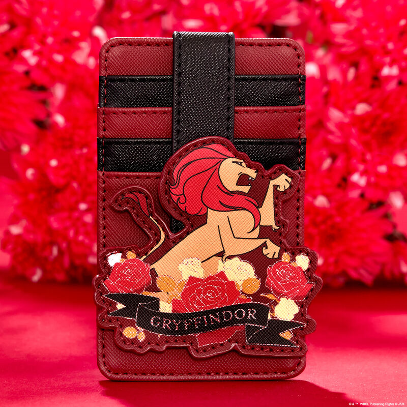 Harry Potter Gryffindor House Floral Tattoo Card Holder