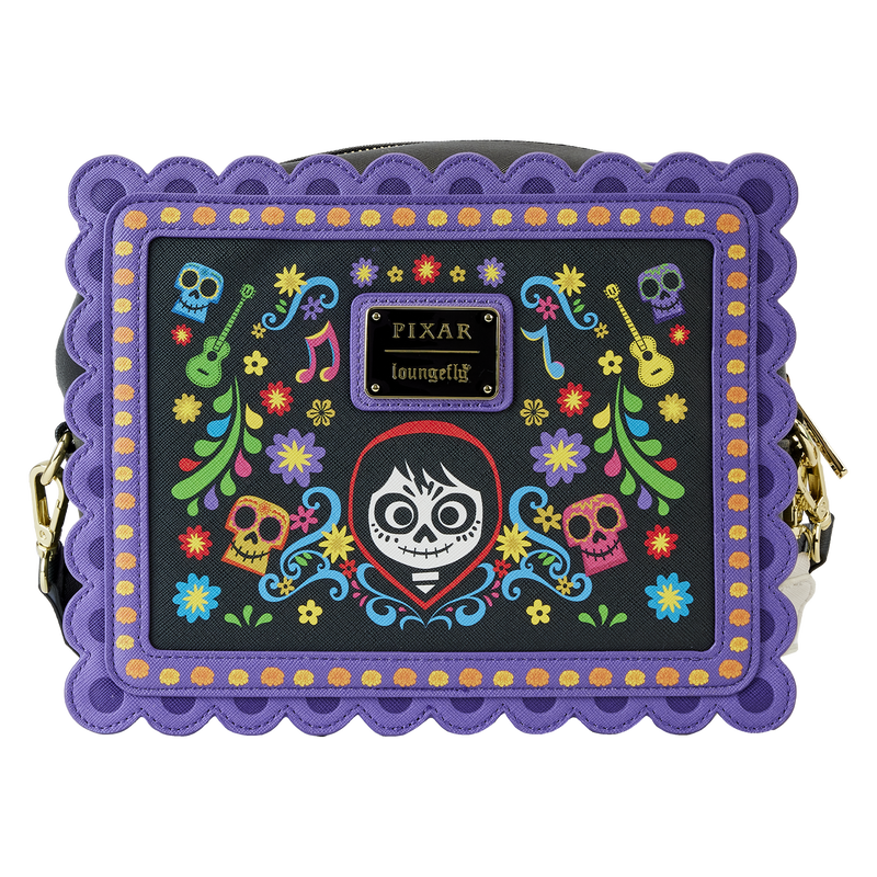 Coco Miguel Calavera Floral Skull Crossbody Bag