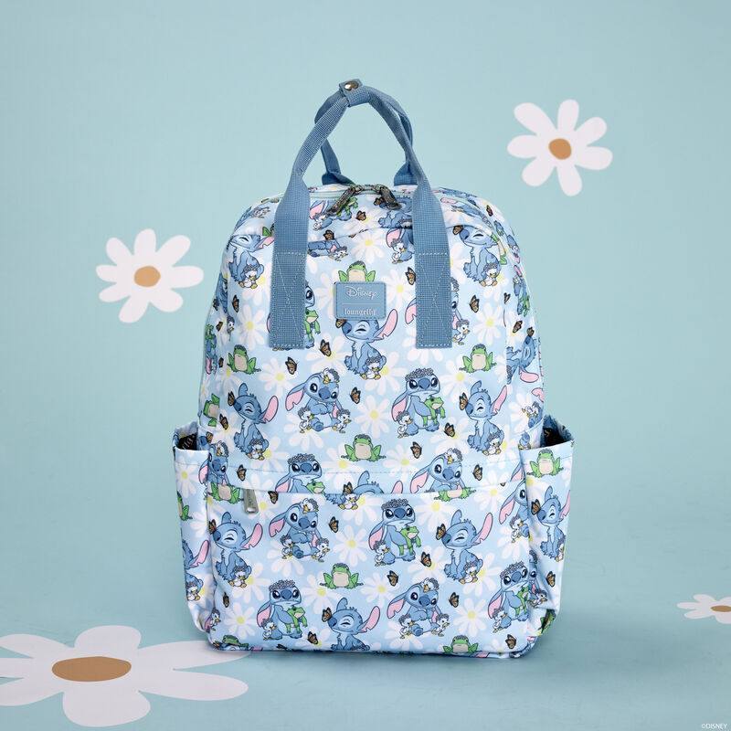 Stitch Springtime Daisy All-Over Print Nylon Full-Size Backpack