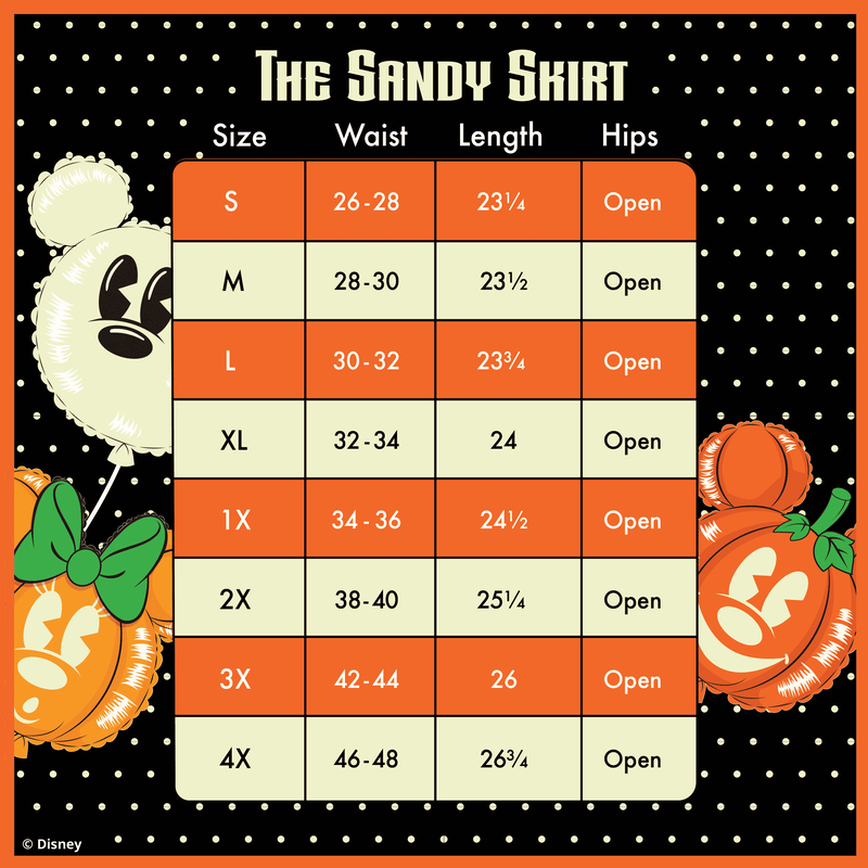 Stitch Shoppe Minnie Mouse Pumpkin Balloon Sandy Skirt