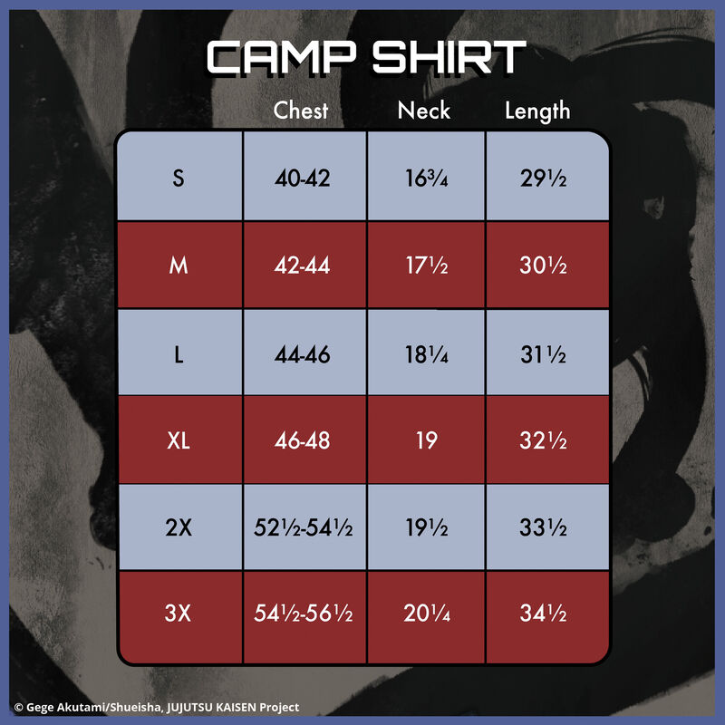 Jujutsu Kaisen Sorcerer Battle Camp Shirt