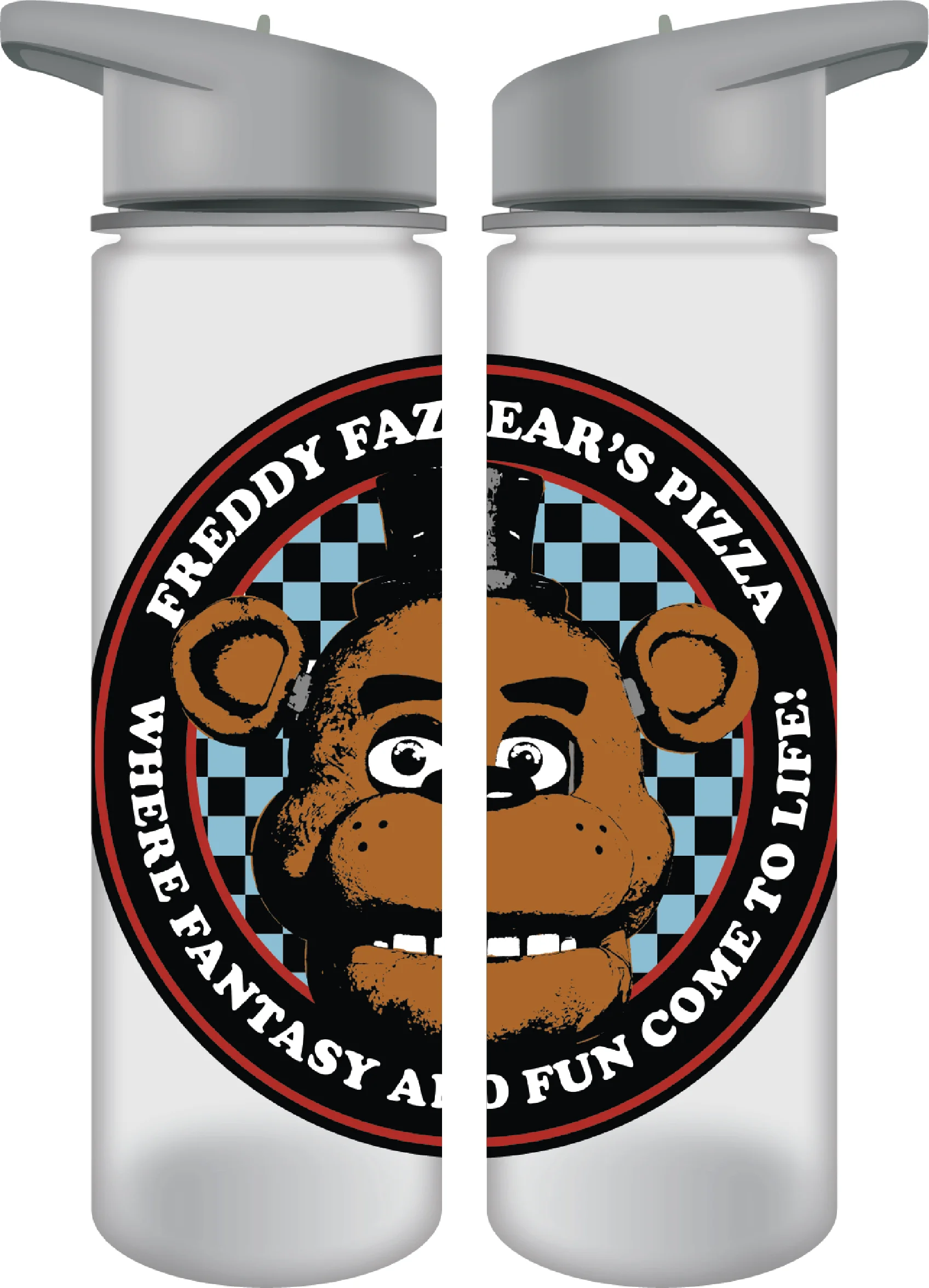 Five Nights At Freddy's Freddy Fazbear 24 Oz. Plastic Water Bottle