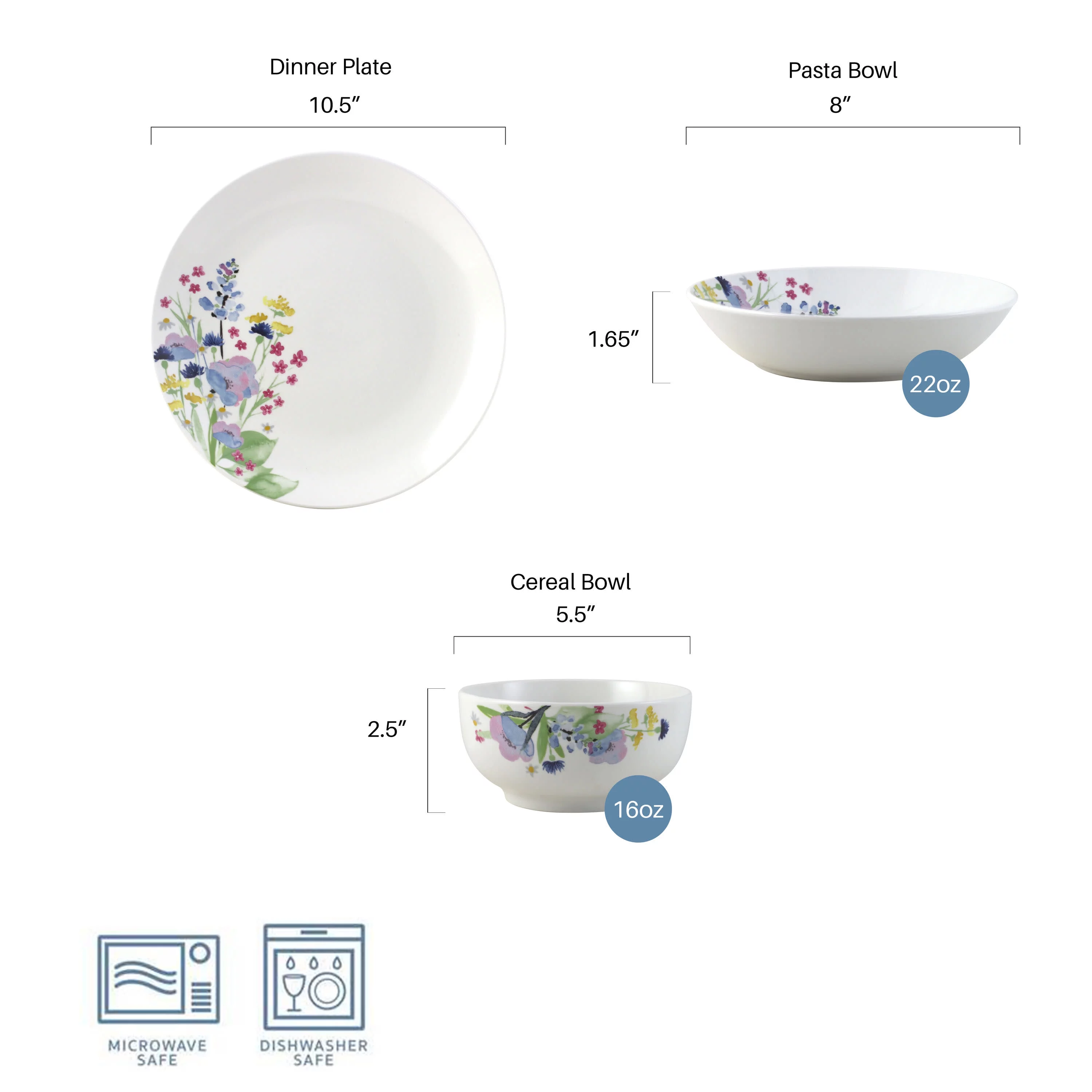 Studio Nova Flower Meadow 18-Piece Dinnerware Porcelain