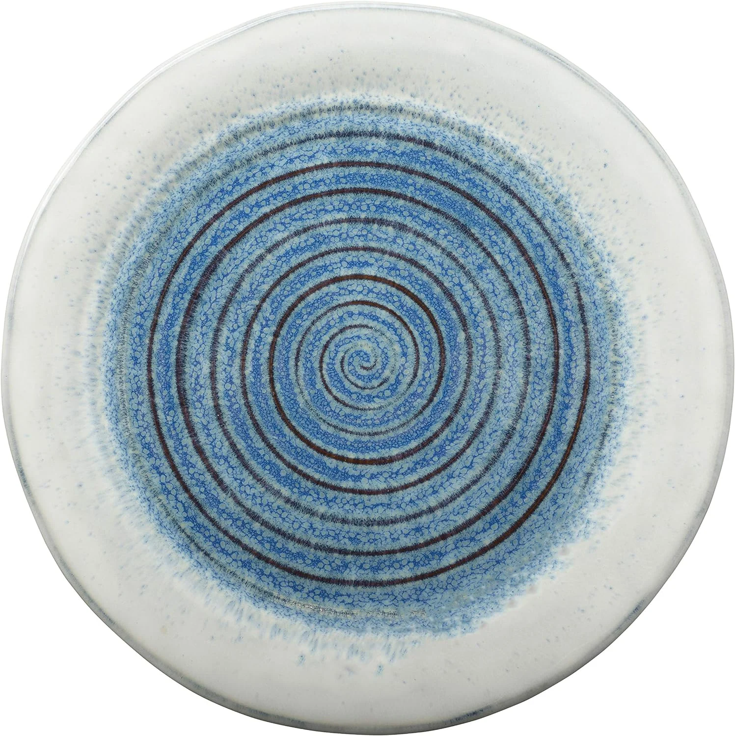 Talia 16-Piece Stoneware Dinnerware Set With Round Plates, Bowls, And Mugs, Dusk Blue