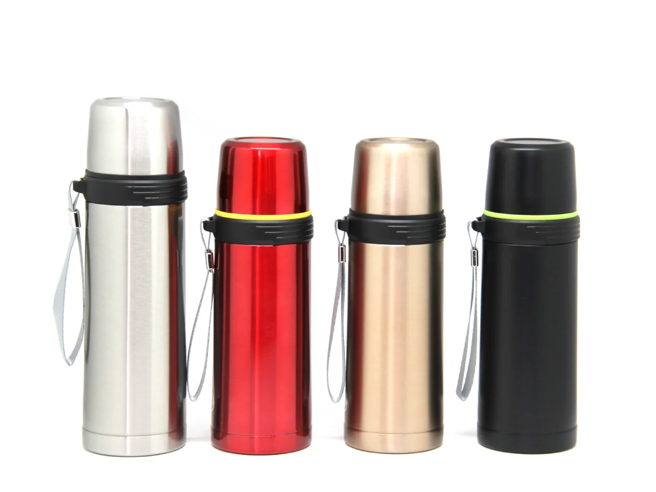 500ml Stainless Steel Thermos Mug Bullet Cup Termos Vacuum Flasks Cup Office and travel Bottle(Red)