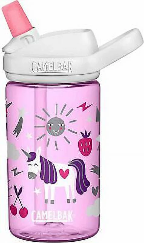 Eddy Kids BPA Free Water Bottle by Camelbak 14 oz Unicorn Party