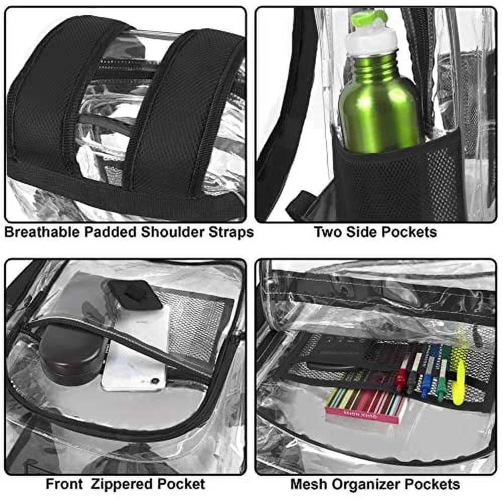 Trailmaker Clear Backpack, Black