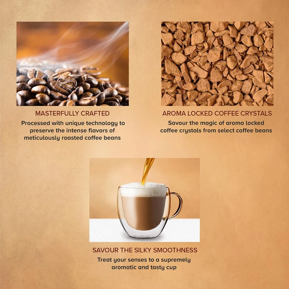 Bru Gold Freeze Dried 55G, Powder, Glass Bottle, Coffee