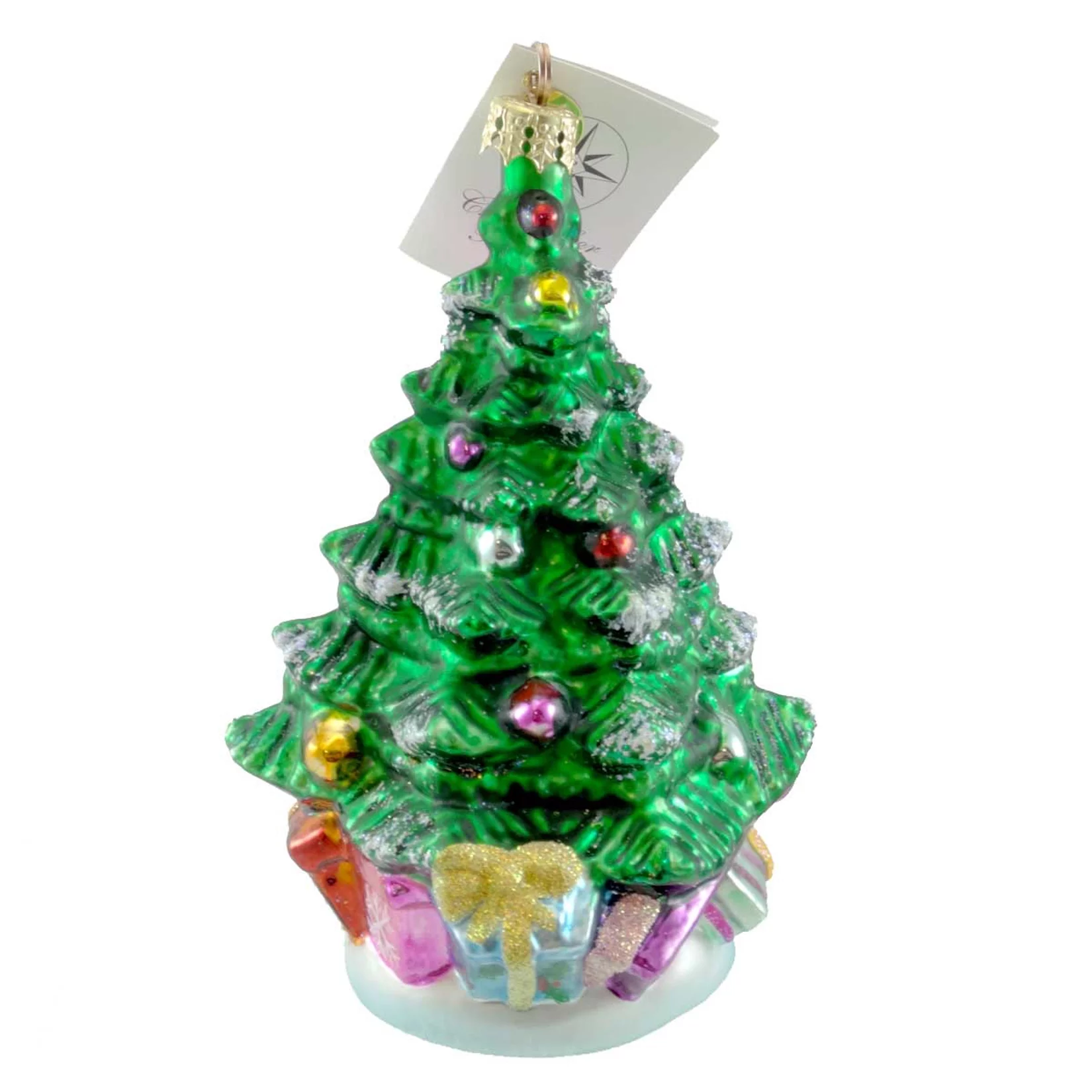 Christopher Radko ELMSFORD THE ELF Blown Glass Ornament Christmas Tree