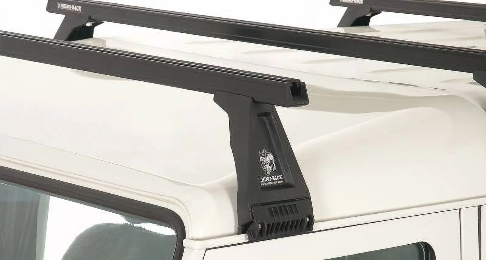 Rhino Rack 1993-1994 Fits Land Rover Defender 110 4dr 4wd Heavy Duty RL210 Black 3 Bar Roof Rack JA0836