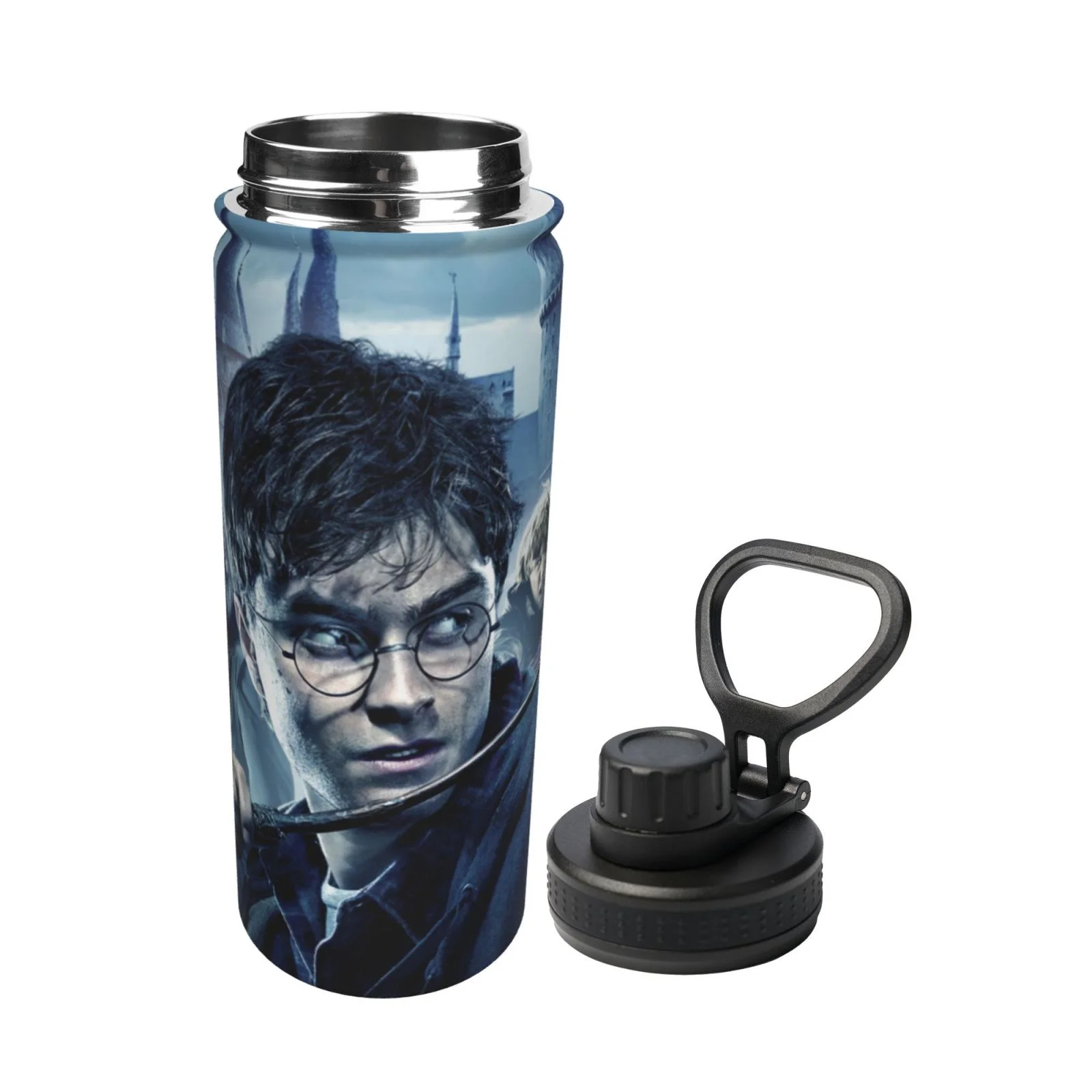 Harry Potter Movie Sports Insulated Water Bottles Kettle Stainless Steel Portable Cup18OZ For Travel Gym School