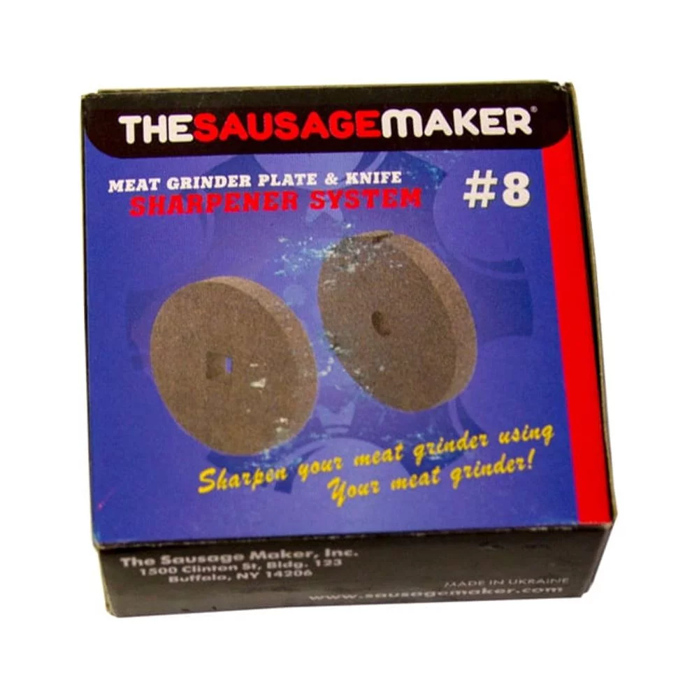 The Sausage Maker - Meat Grinder Knife and Plate Sharpening System (Fine Grind #8 Ceramic)