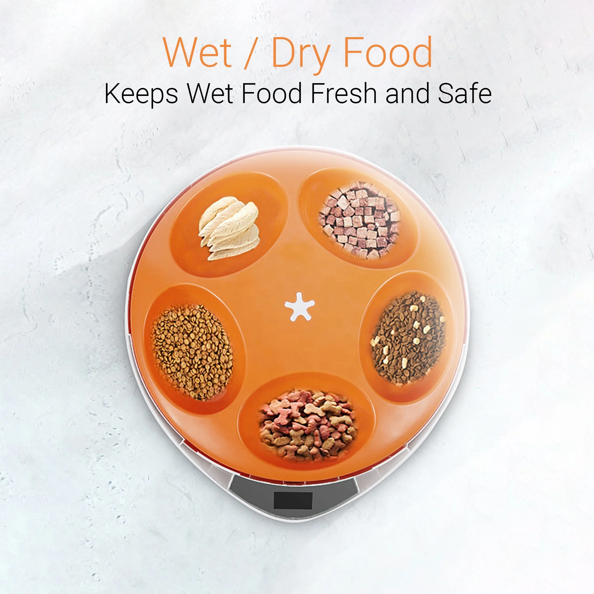 Instachew Purechew Mix 5-Meal Automatic Pet Feeder, Dry & Wet Food Automatic Cat Feeder