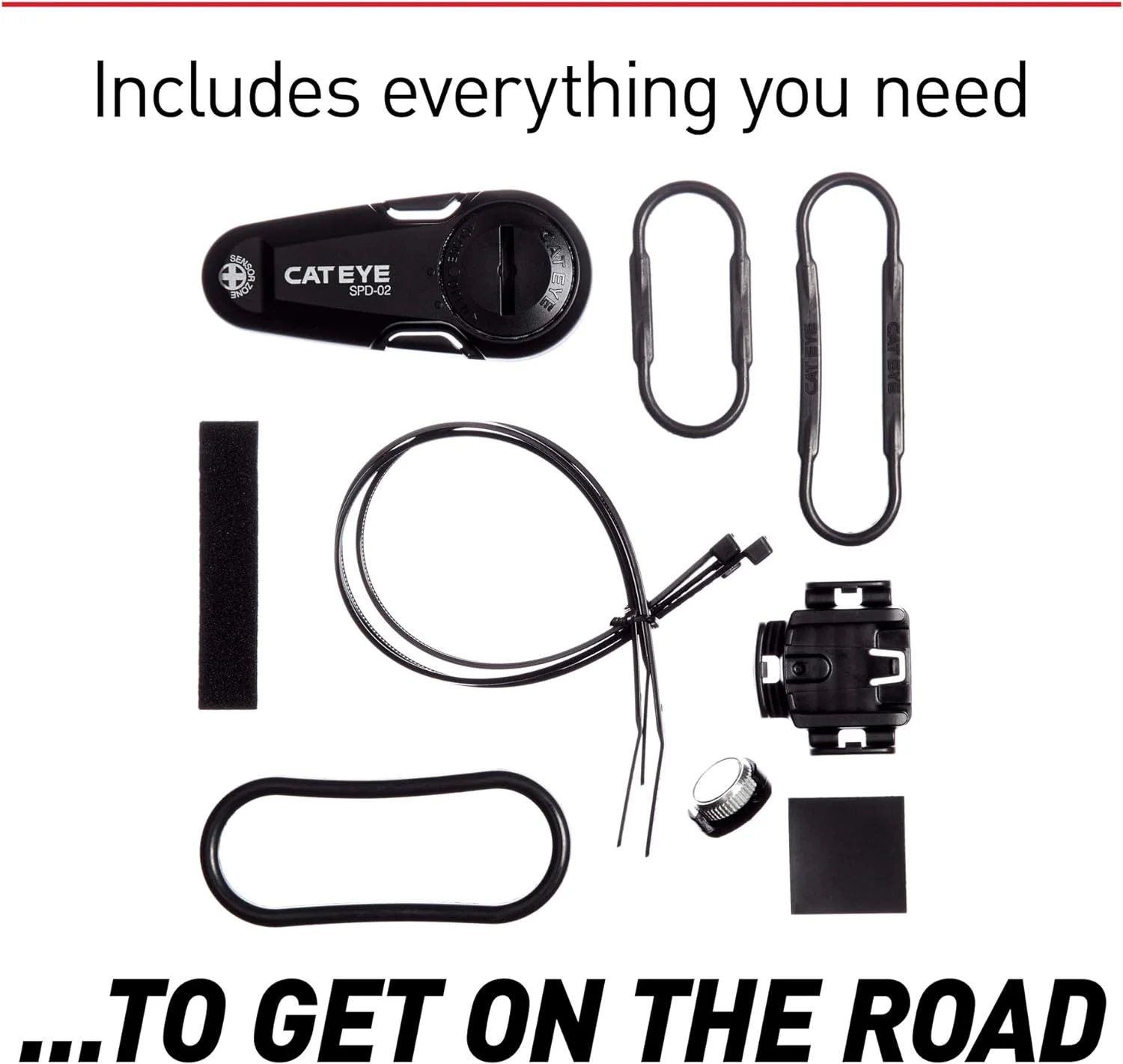 Strada Slim Wireless Bike Computer, Black