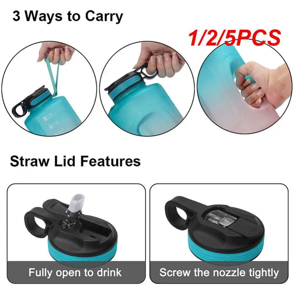 1/2/5PCS Bpa-free Outdoor Kettle Fashionable And Simple Large Capacity Sports Kettle Beautiful And Generous Sport Bottle