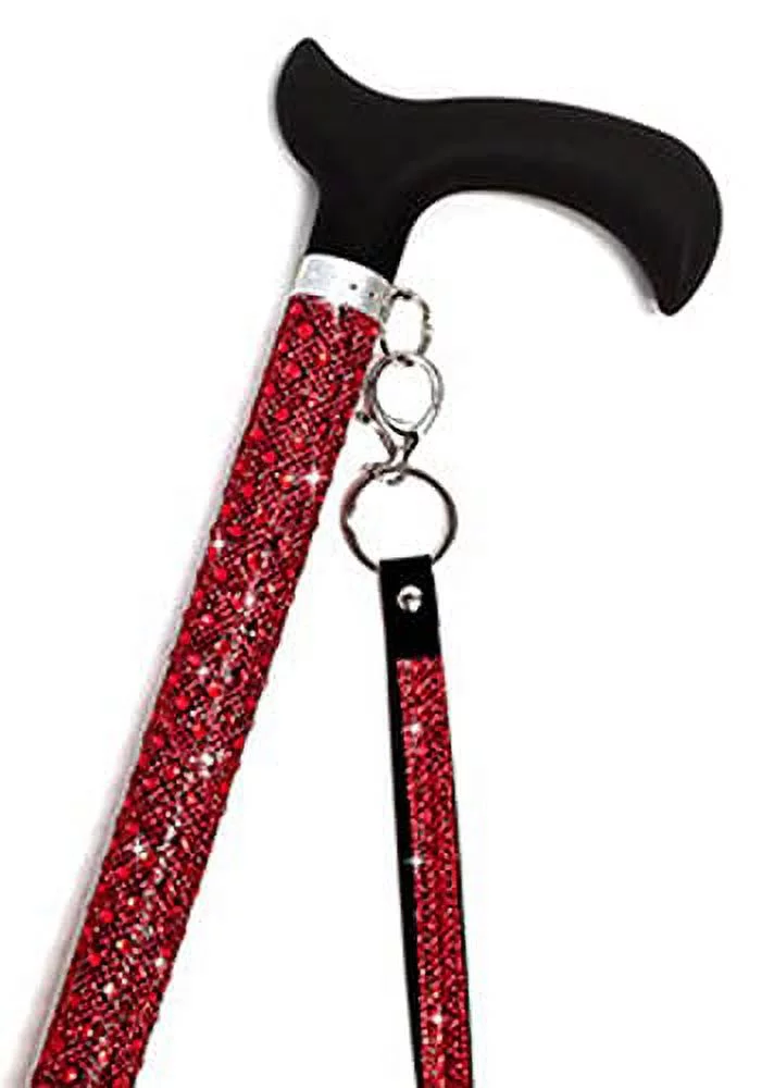 Jacqueline Kent Sugar Cane - Adjustable Cane - Light Red