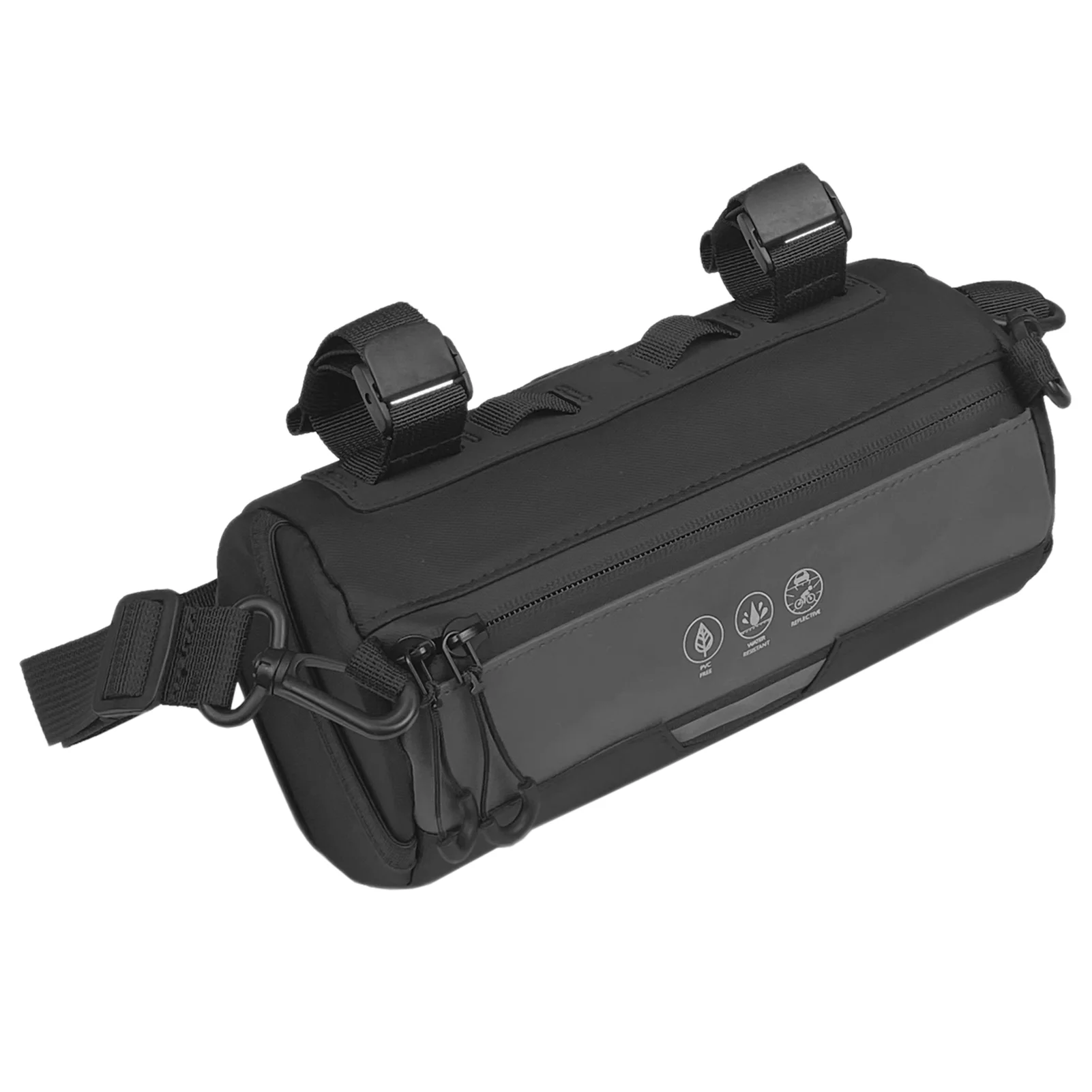 Carevas Bike Front Bag Waterproof Handlebar Bag Cycling Accessories Pack Bike Pannier Shoulder Bag for Road Mountain Bike