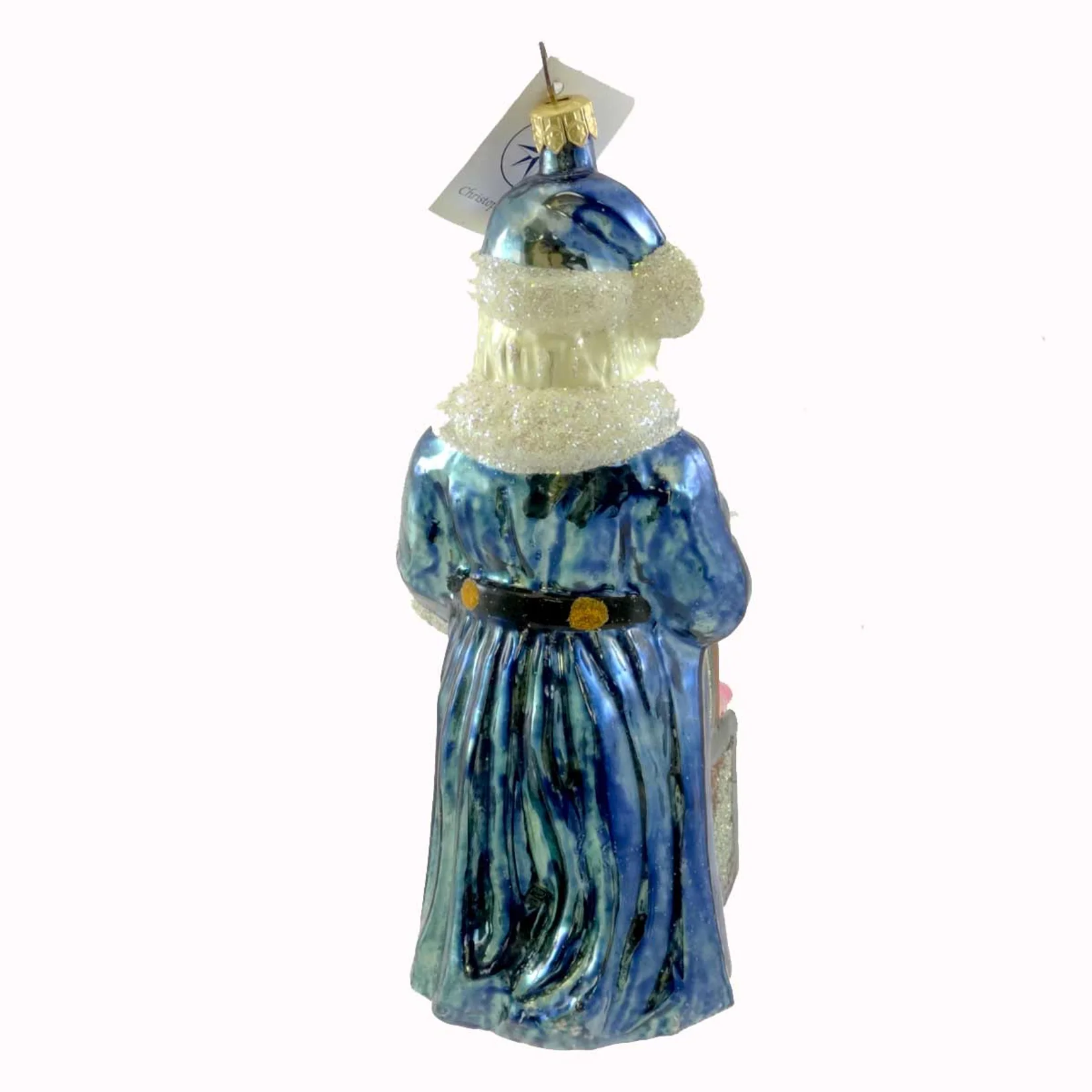 Christopher Radko TOY CHEST Glass Ornament Christmas Santa Dog