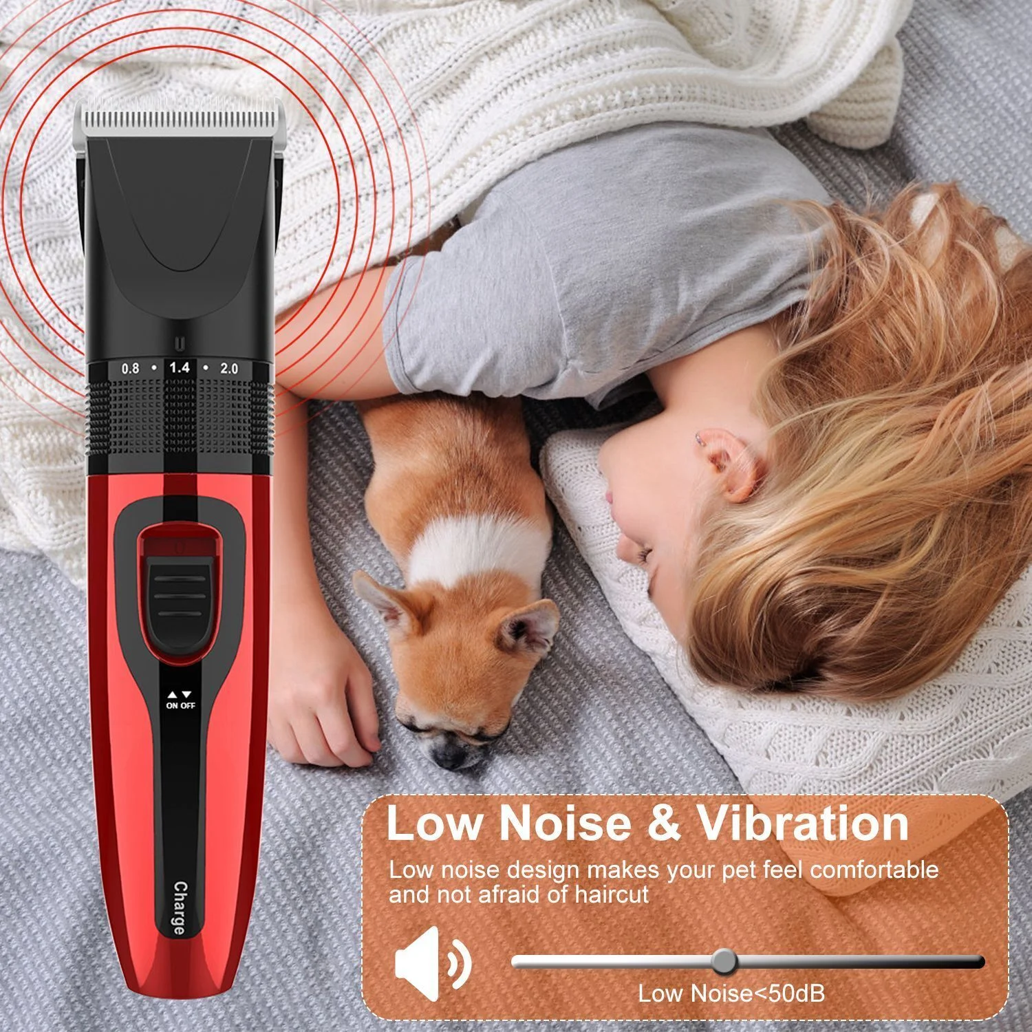 Professional Groomer Pet Grooming Kit Dog Cat Trimmer Hair Clippers Shaver Quiet