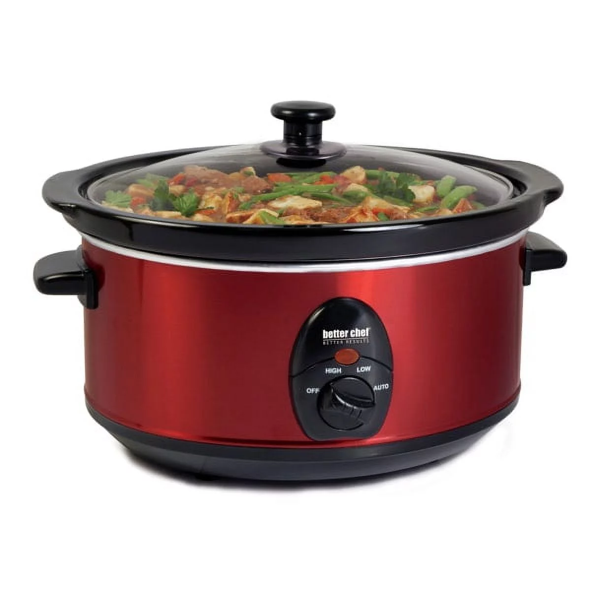 Better Chef Slow Cooker, 7.9 Qt., Red