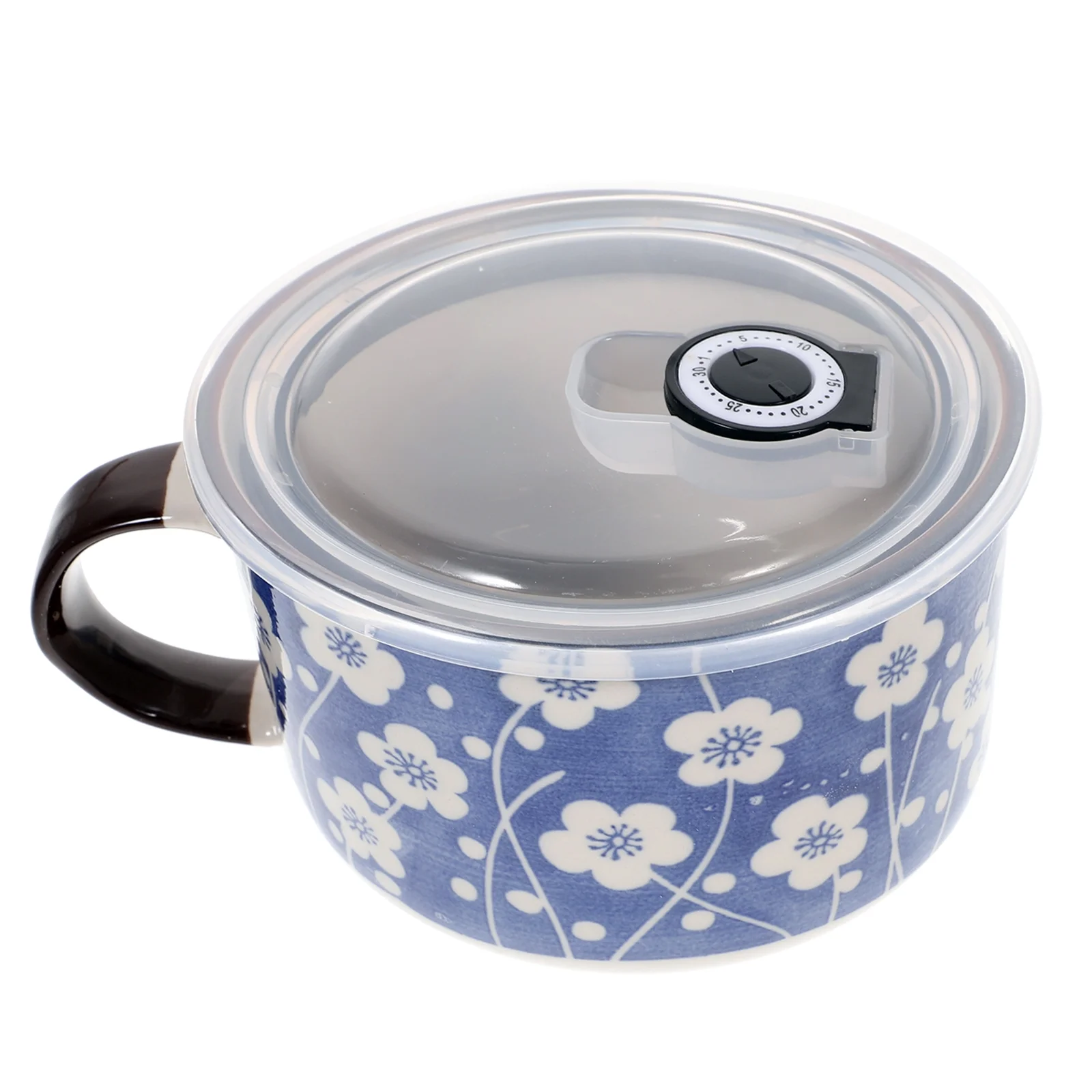 1 Set of Ceramic Instant Noodle Bowl Ramen Bowl Japanese Style Noodle Bowl Food Serving Bowl with Lid