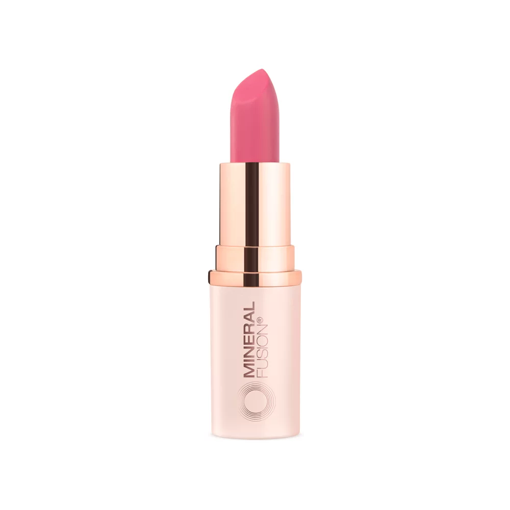 Mineral Fusion Lipstick Charming, Bright Pink, 0.13 oz, Smudge-Free, Long Lasting