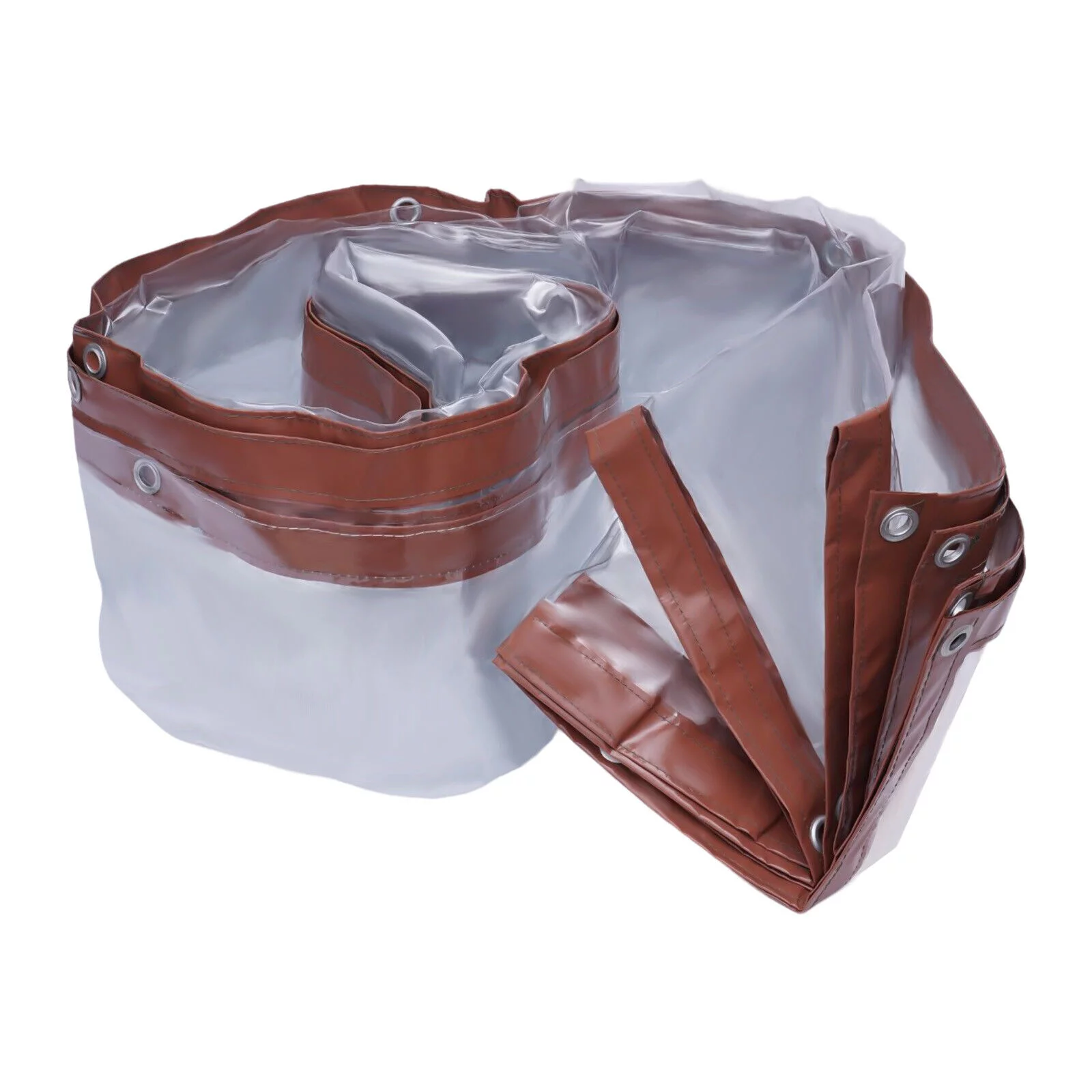 Commercial Waterproof Vinyl Clear Awning Canopy Roll Up Patio Enclosure 8*16FT