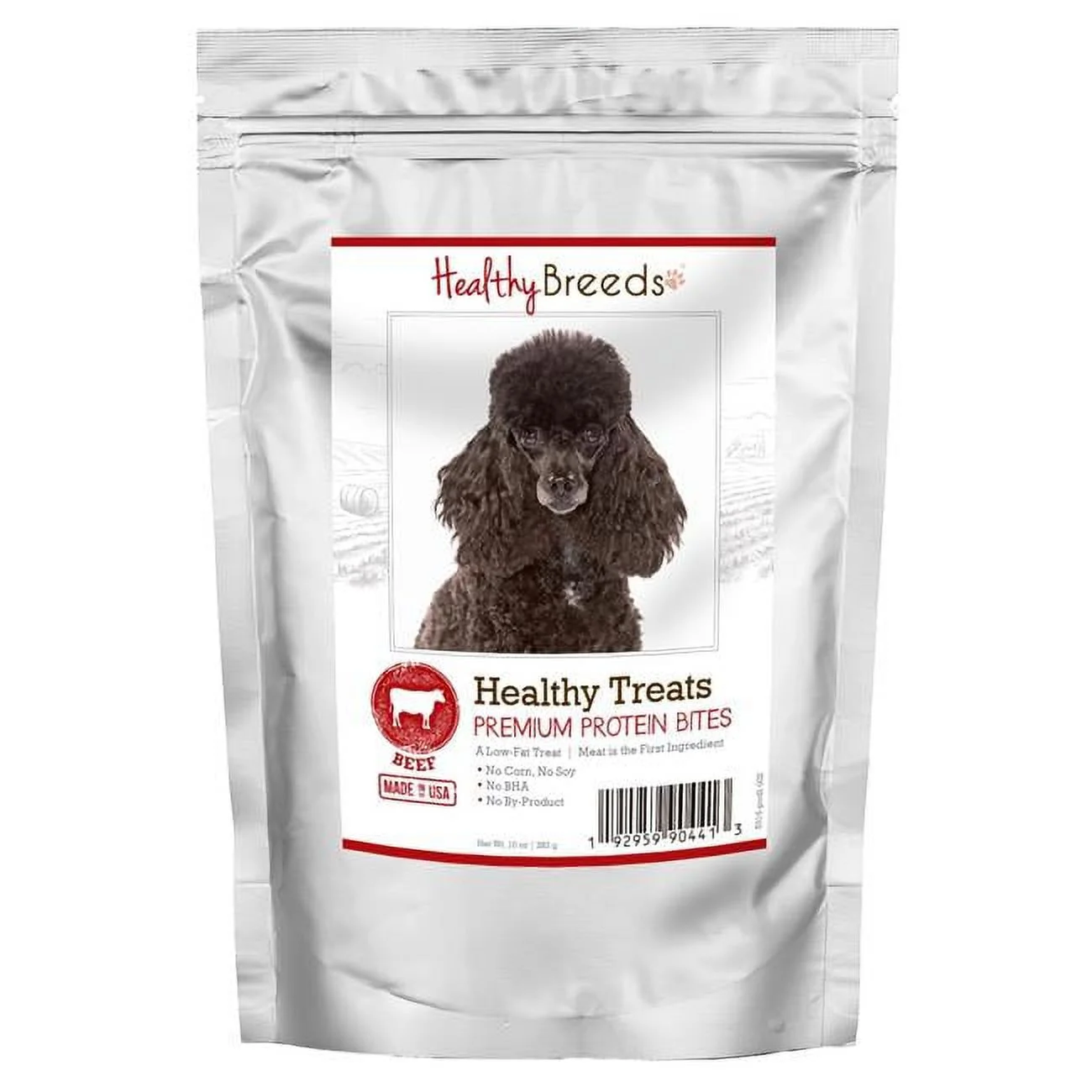 Poodle Healthy Treats Premium Protein Bites Beef Dog Treats, 10 oz