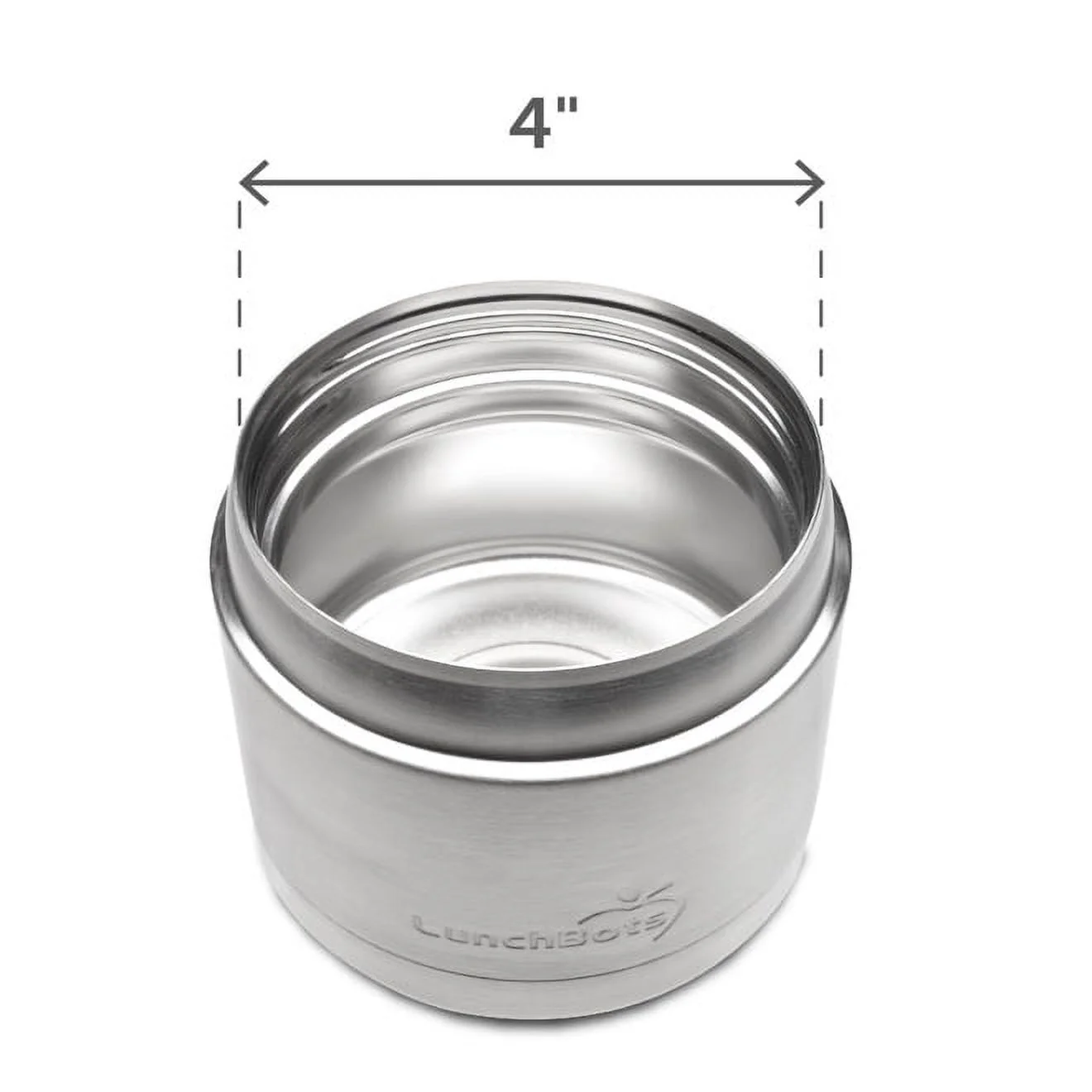 LunchBots 12oz Thermos Stainless Steel Wide Mouth - Insulated Container With Vented Lid - Keeps Food Hot or Cold for Hours - Leak-Proof Portable Thermal Food Jar is Ideal for Soup - 12 ounce - Navy