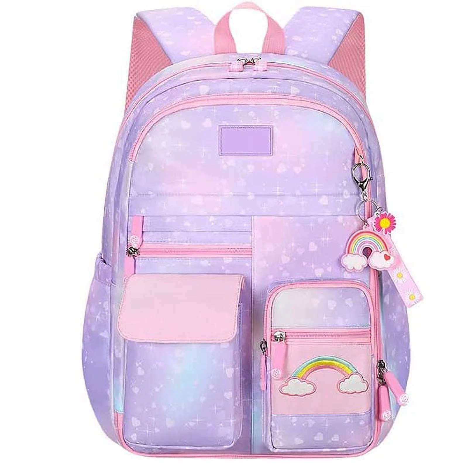 Girls Backpack, School Backpacks for Girls, Cute Book Bag with Compartments for Teen Girl Kid Students Elementary Middle School