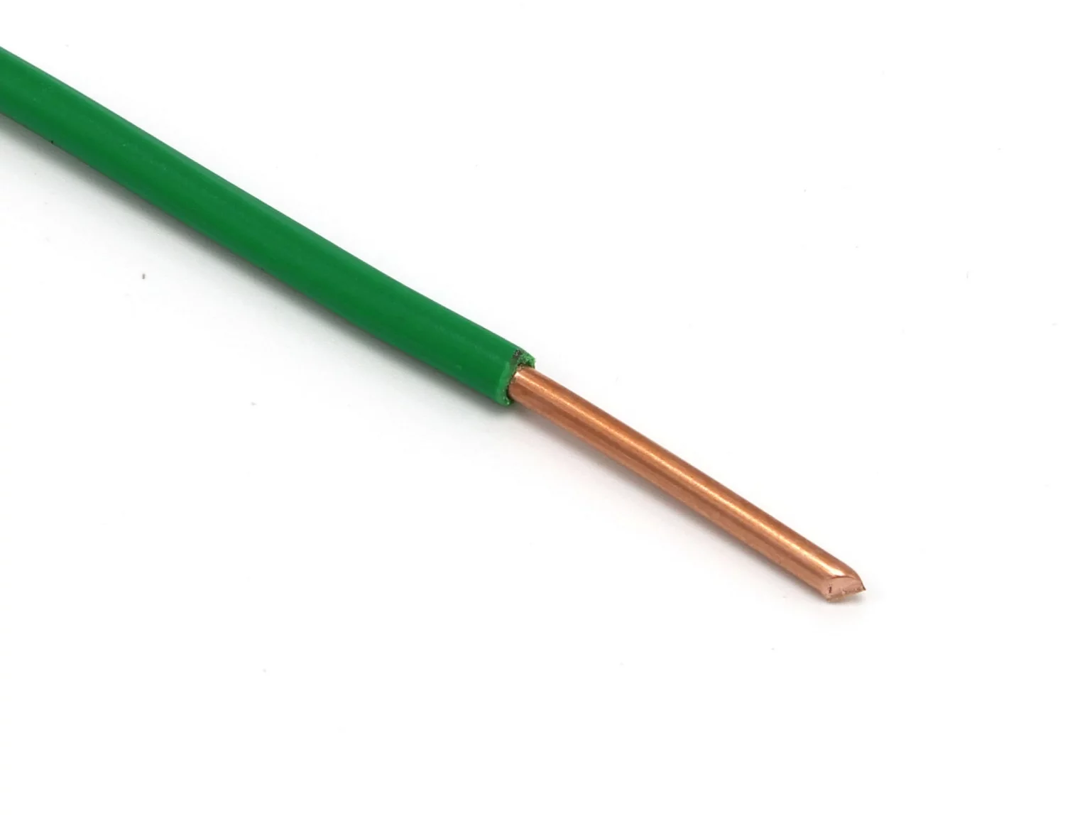 Solid Copper Grounding Wire - Proudly Made in America - Ground Protection Satellite Dish Off-Air TV Signal - UV Jacketed Antenna Electrical Shock # 12 Gauge AWG THHN - Green 50 FT