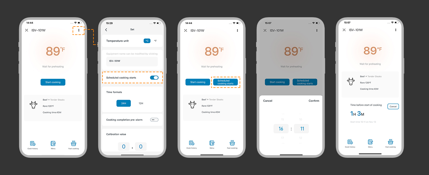 WiFi Sous Vide Machine ISV-101W Slow Cookers Immersion Precision ,1000 Watts 3D Water Circulation Heating,Smart Cooking alarm,Accurate Temperature,Ultra-Quiet