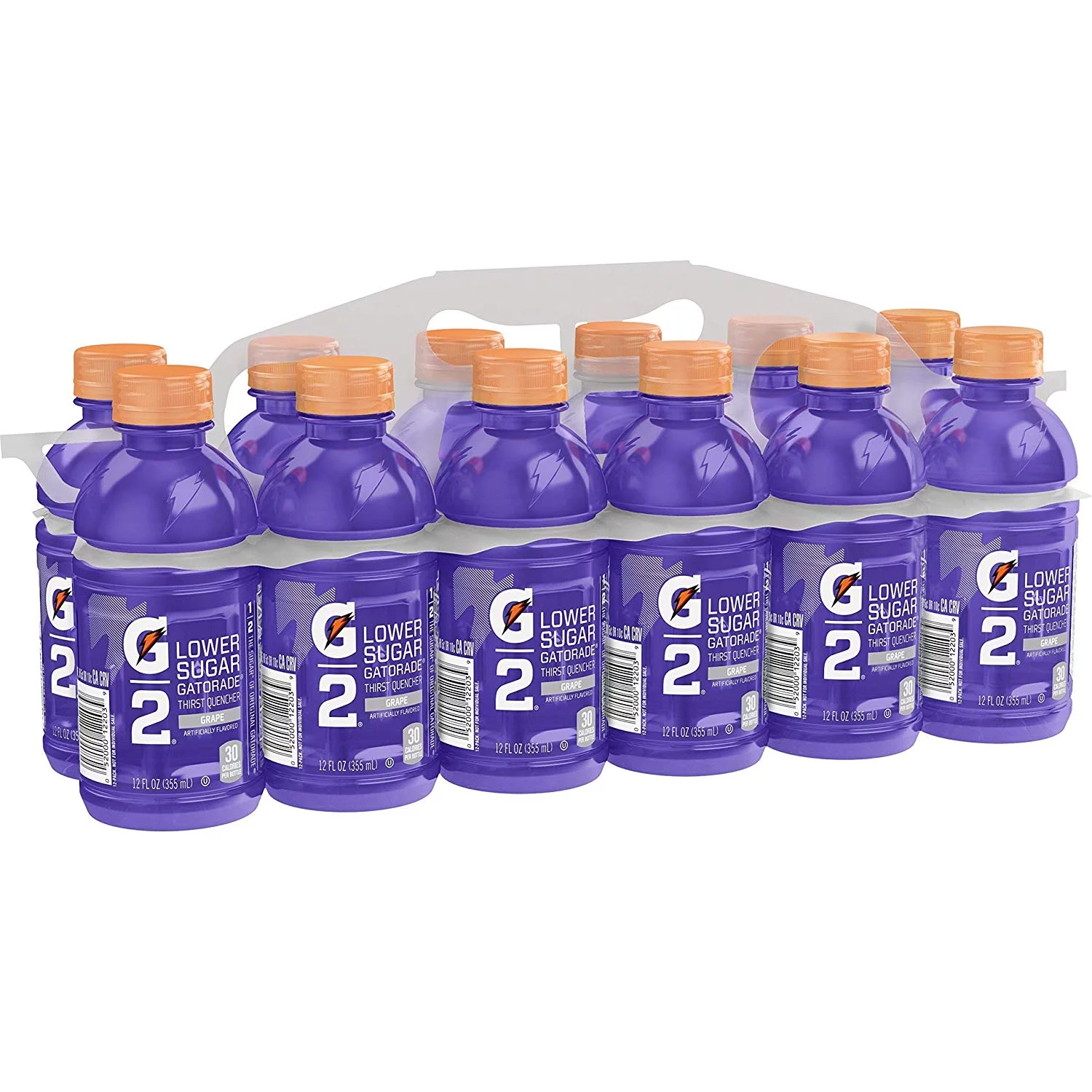 Gatorade G2 Sports Drink, Grape - Low Sugar, 12 Fluid Ounce Bottles (Pack Of 12)