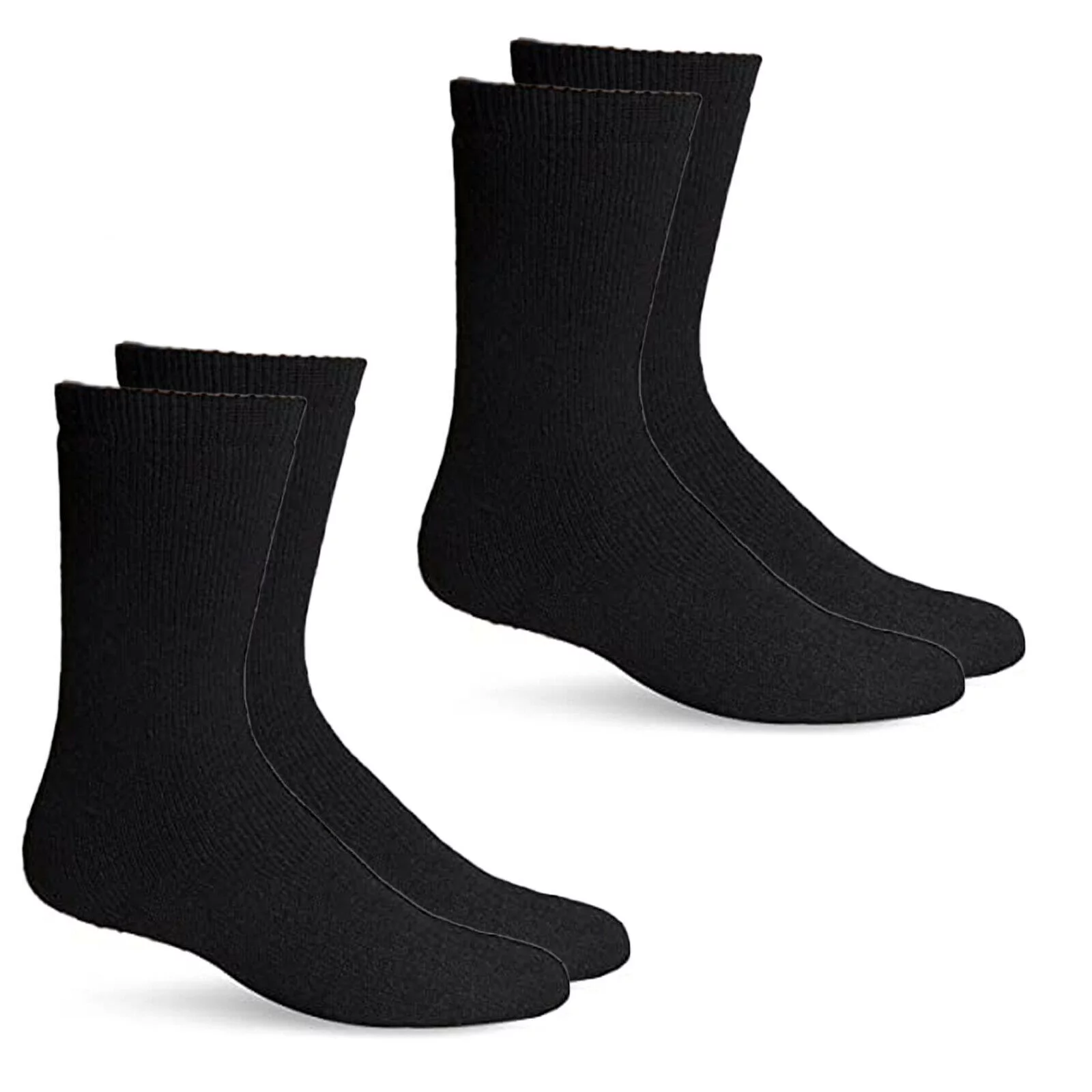 Jefferies Mens Socks Merino Wool Cold Weather Thermal Crew Boot 2 Pack
