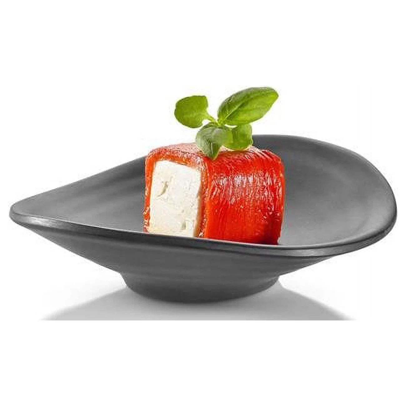 Rosseto MEL007 Black Forme Melamine Rustic Scallop, Set of 12