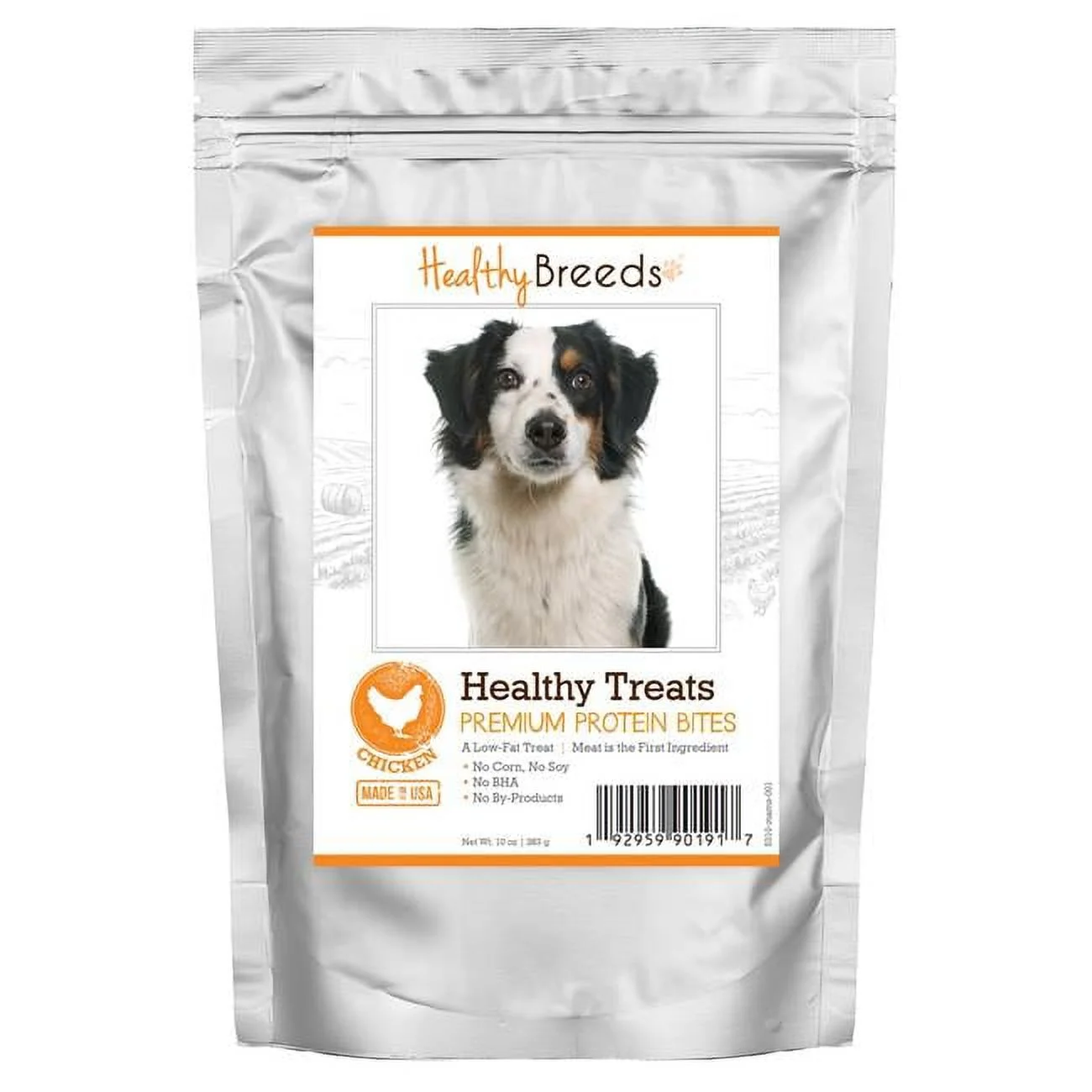 Miniature American Shepherd Healthy Treats Premium Protein Bites Chicken Dog Treats, 10 oz