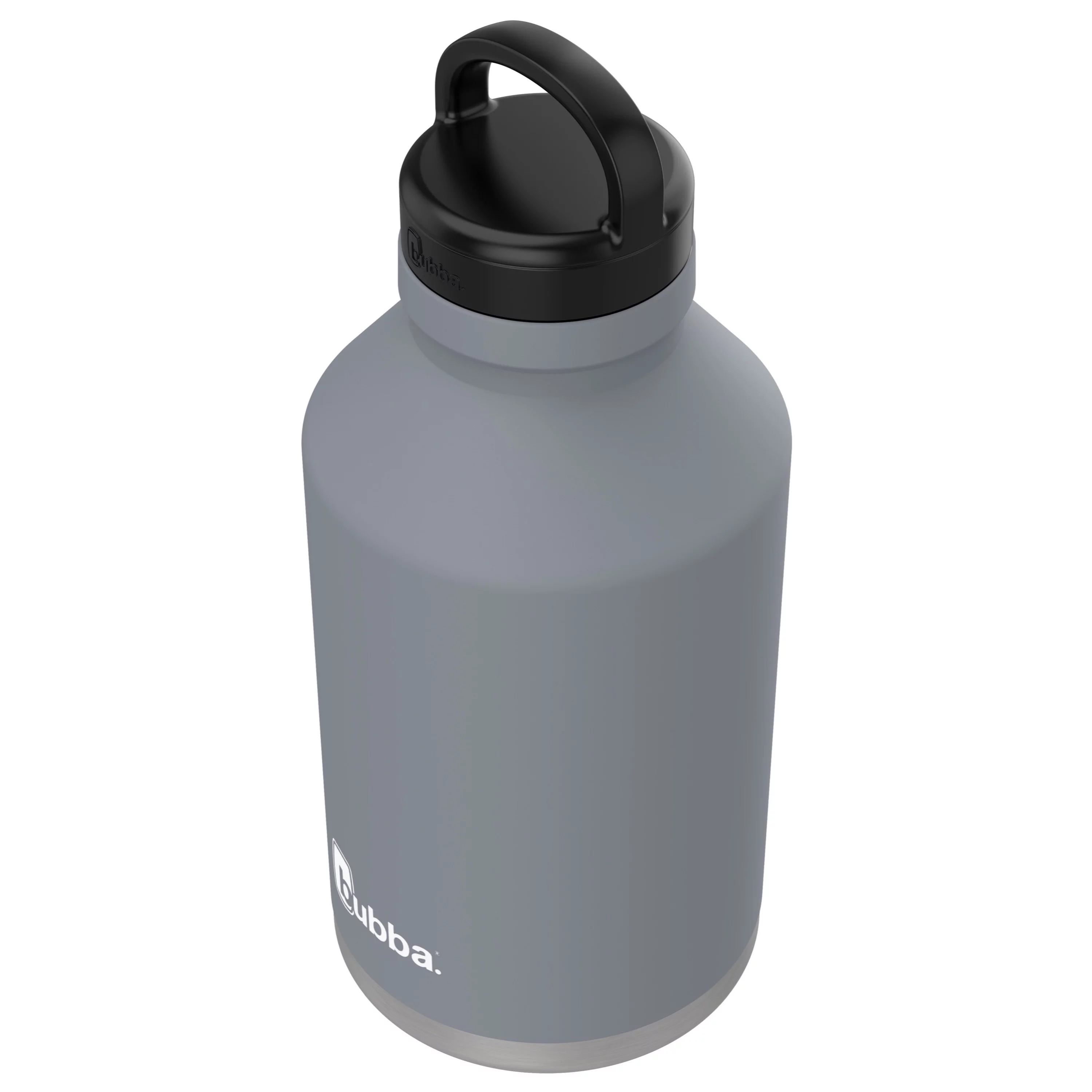 bubba Trailblazer Insulated Stainless Steel Growler with Wide Mouth Lid in Grey, 64 oz., Rubberized