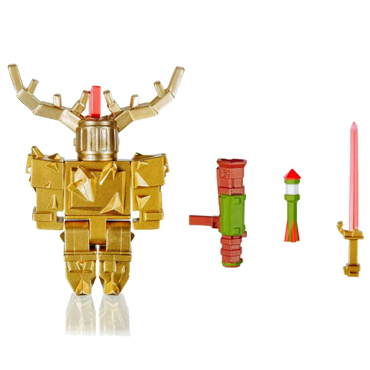 Roblox Fantastic Frontier: Gold Corrupted Knight Mini Figure (No Code) (No Packaging)