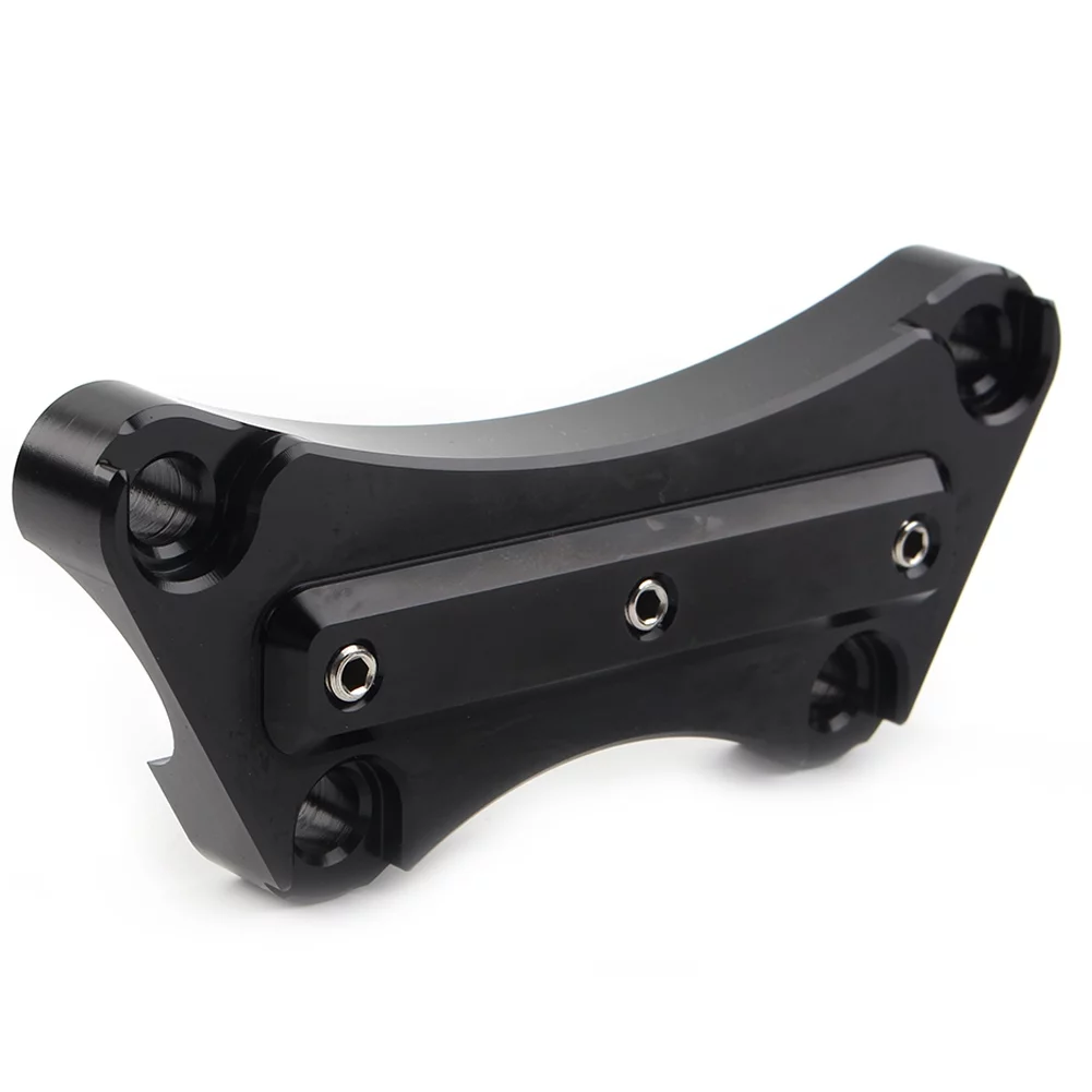 NS Motorbike Handlebar Clamp Adapter Adjustable Black Handlebar Riser Accessaries for Harley Electra Road Street Glide Road King Ultra Limited 1997-2019, Black