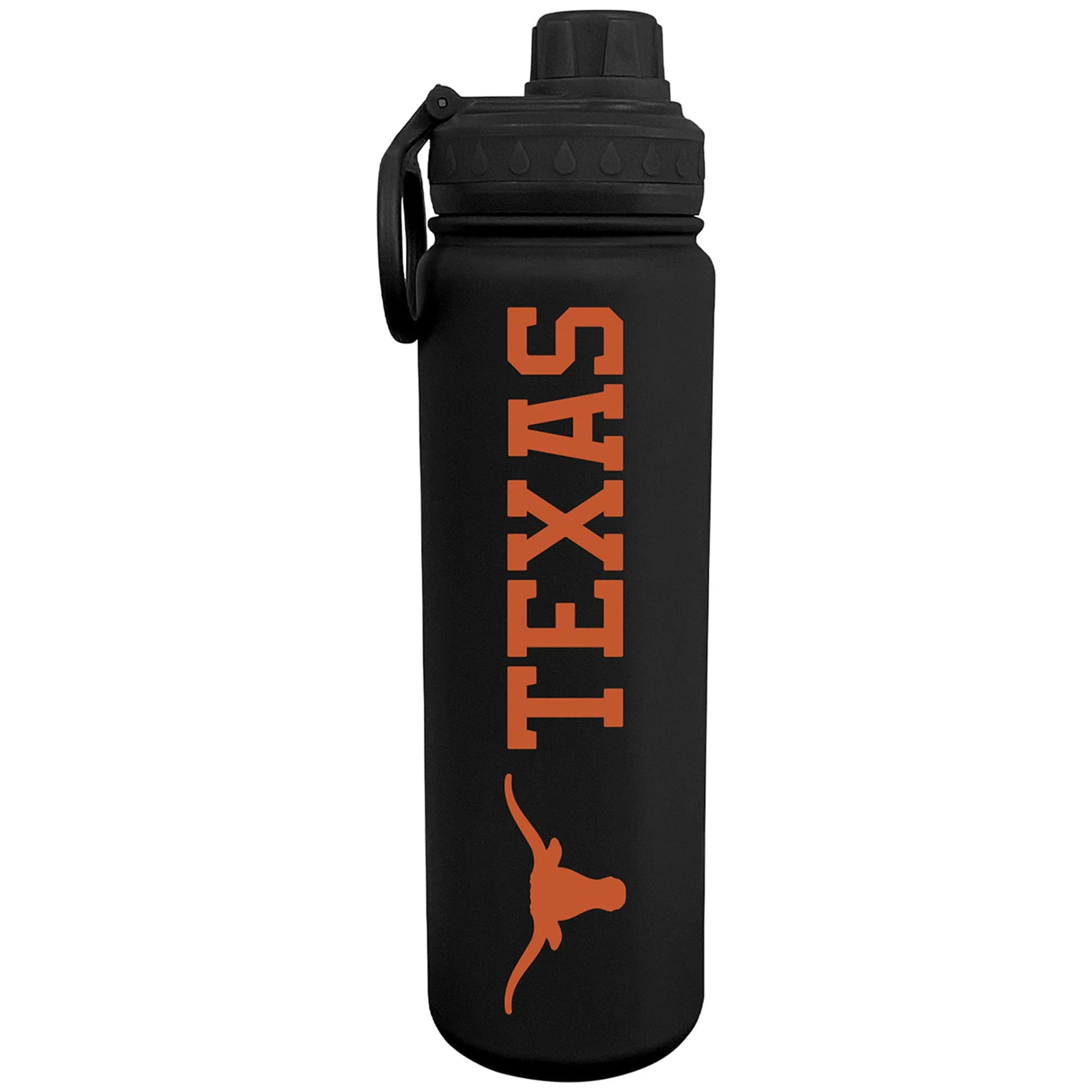 Black Texas Longhorns 24oz. Stainless Sport Bottle