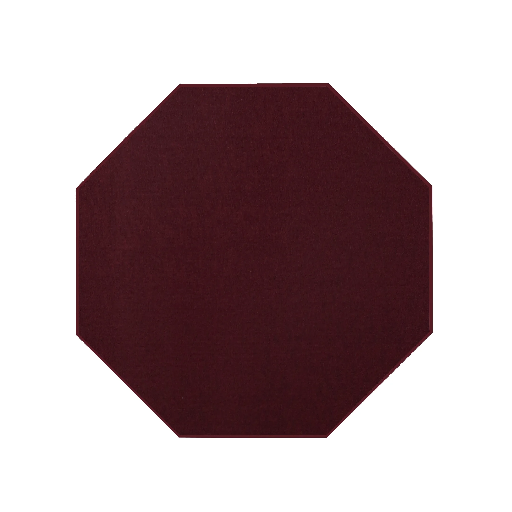 Furnish My Place Modern Indoor/Outdoor Commercial Solid Color Rug - Burgundy, 8' Octagon, Pet and Kids Friendly Rug. Made in USA, Area Rugs Great for Kids, Pets, Event, Wedding