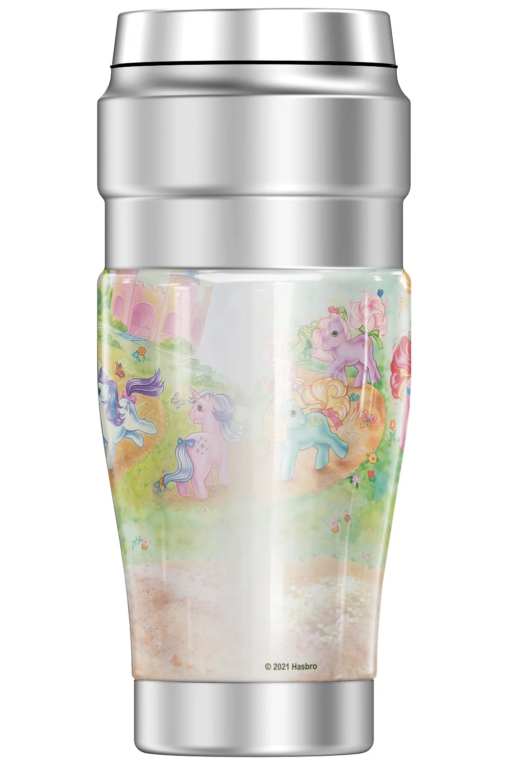 My Little Pony Retro Classic Ponies THERMOS STAINLESS KING Stainless Steel Travel Tumbler, Vacuum insulated & Double Wall, 16oz