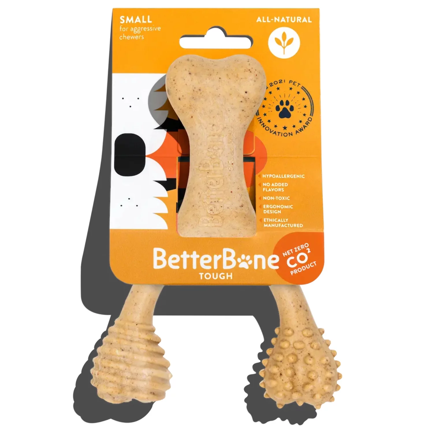BetterBone TOUGH | Durable All-Natural, Food-Grade, Eco-Friendly, Dental Cleaning Chew for Aggressive Chewer Dogs  Puppies by The Better Bone Natural Dog Bone