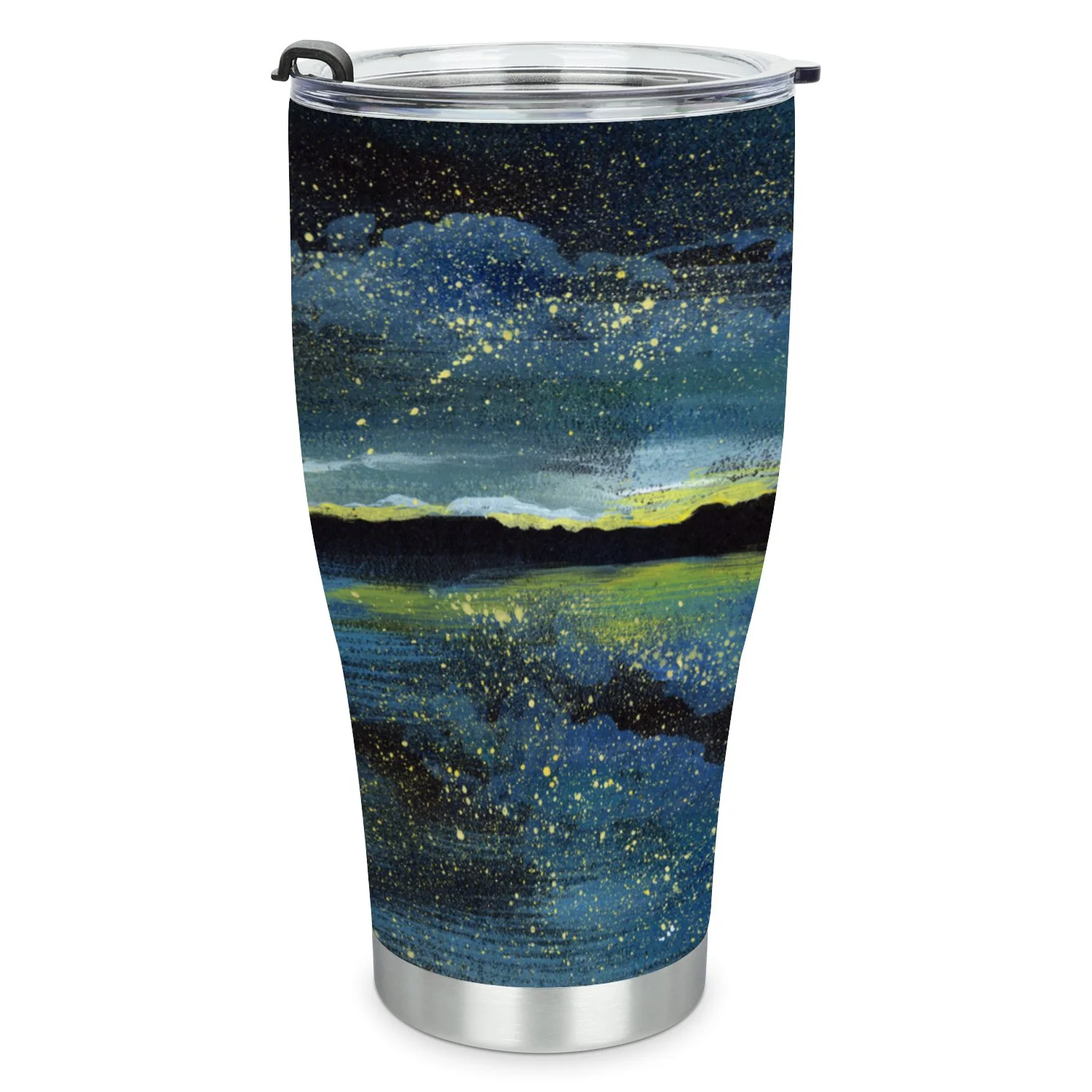 Hidove Stainless Steel Tumbler, Landscape on the Sea 30oz Leak Proof & Stainless Steel Bottle for Hot & Cold Drinks - Coffee Travel Mug, Water Metal Canteen, Thermal Cup