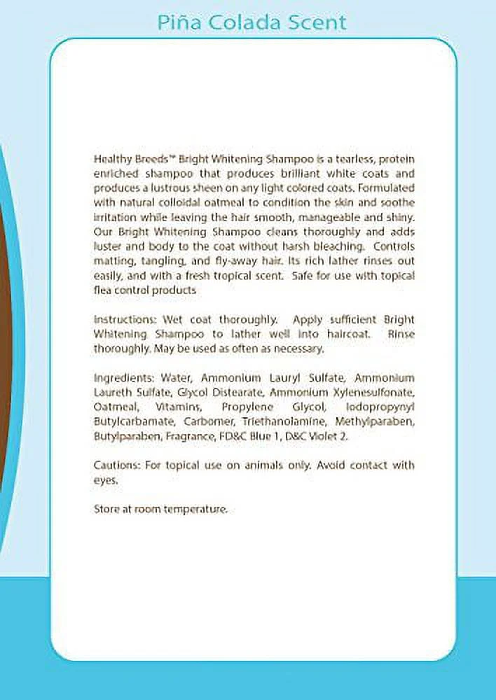 Healthy Breeds Saluki Bright Whitening Shampoo 12 oz