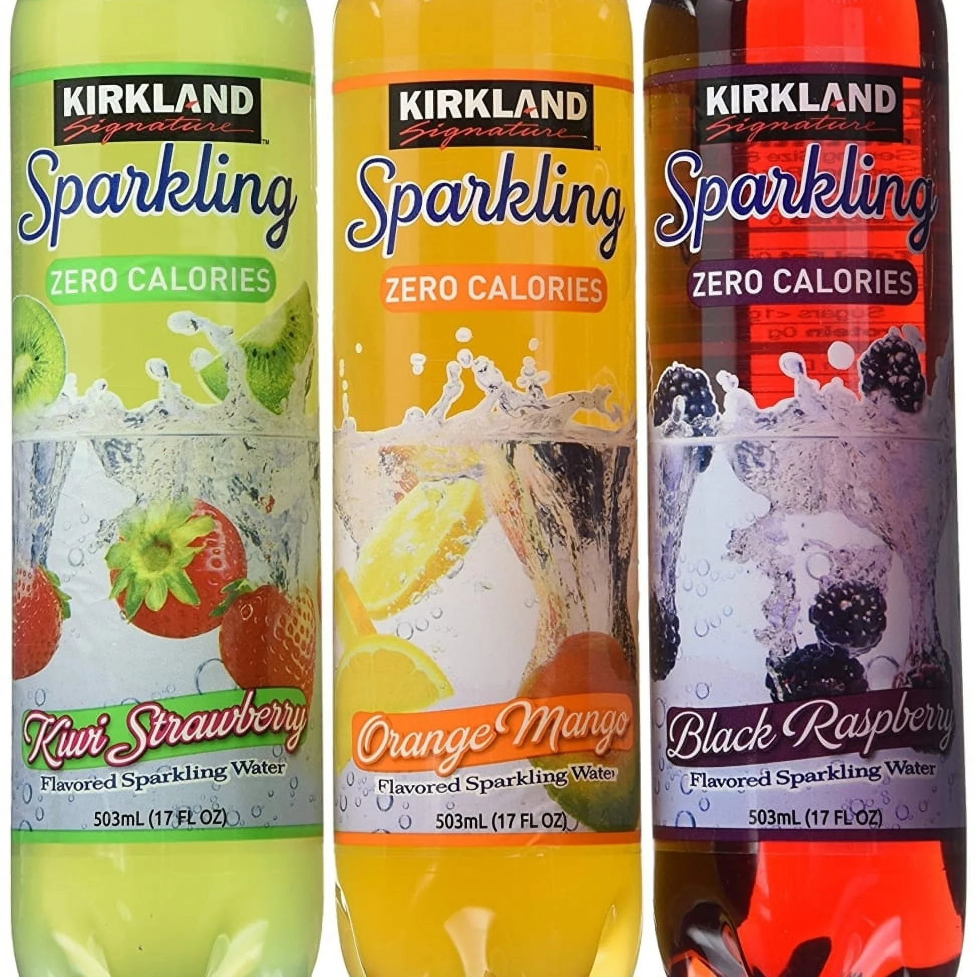 Kirkland Signature Sparkling Water Bottle Variety 24 Pack