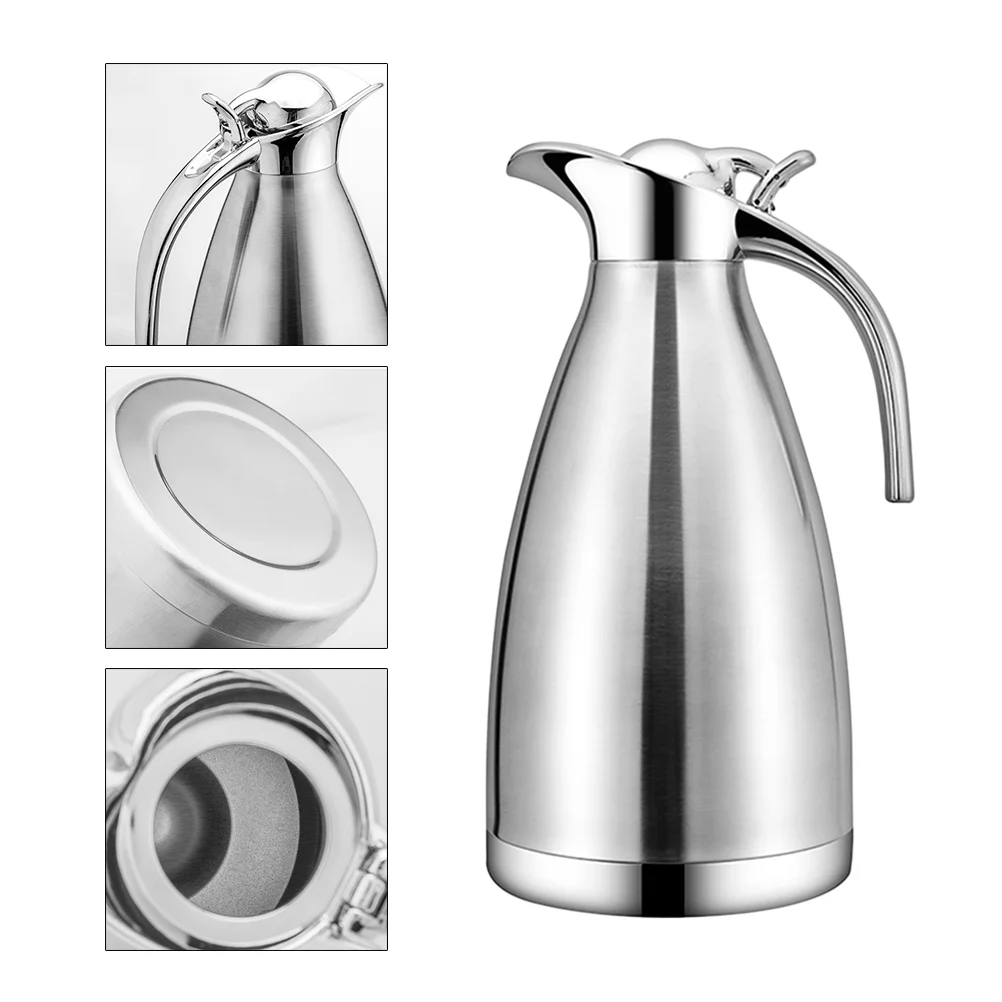 Etereauty Thermal Bottle Waterstainless Coffee Steel Insulated Carafescold Hotkettle Keeping Container Travel Pot Household Heat