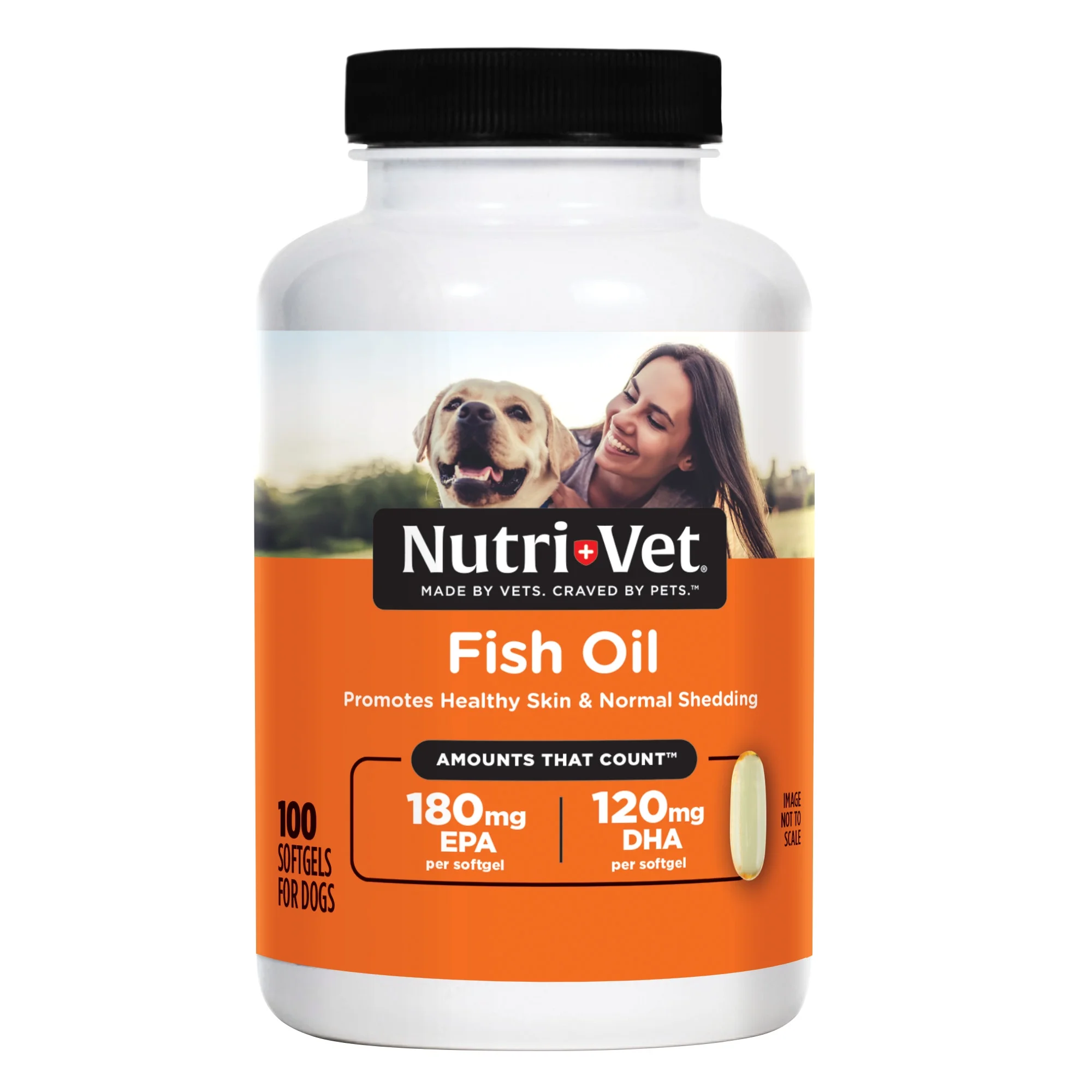Nutri-Vet Fish Oil Supplements for Dogs, 100 Count